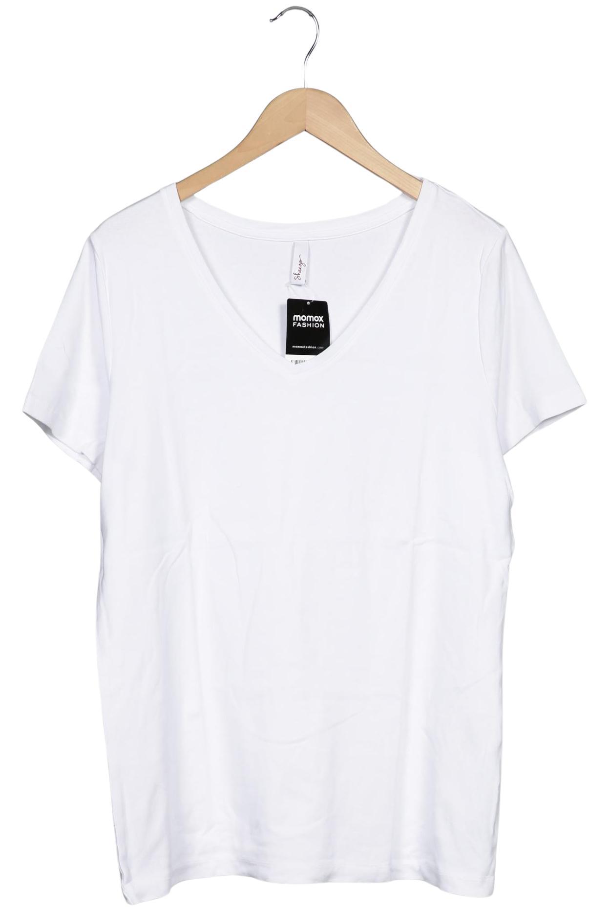 

sheego Damen T-Shirt, weiß, Gr. 44