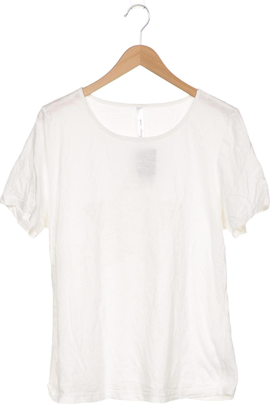 

sheego Damen T-Shirt, weiß