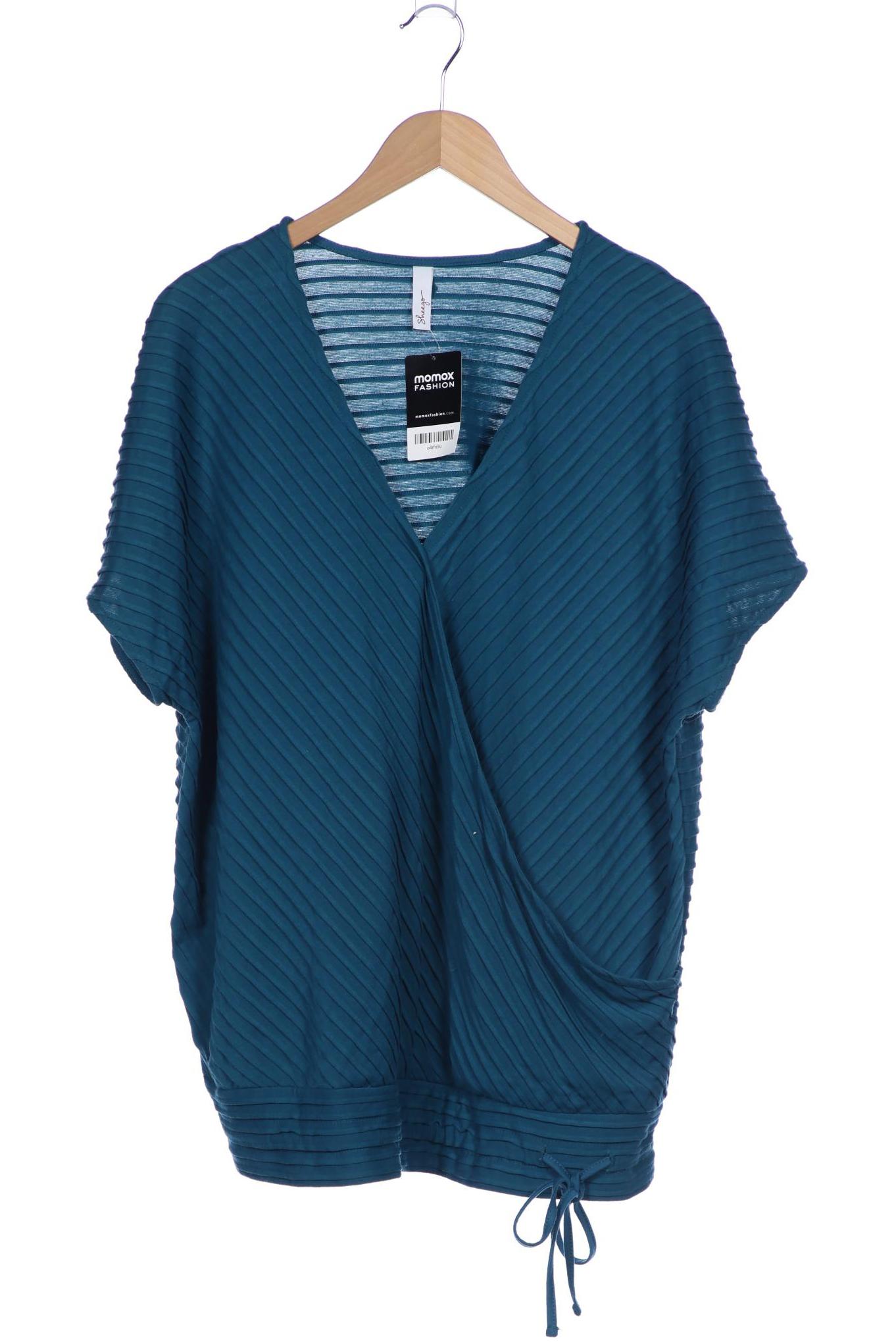 

sheego Damen T-Shirt, türkis, Gr. 48
