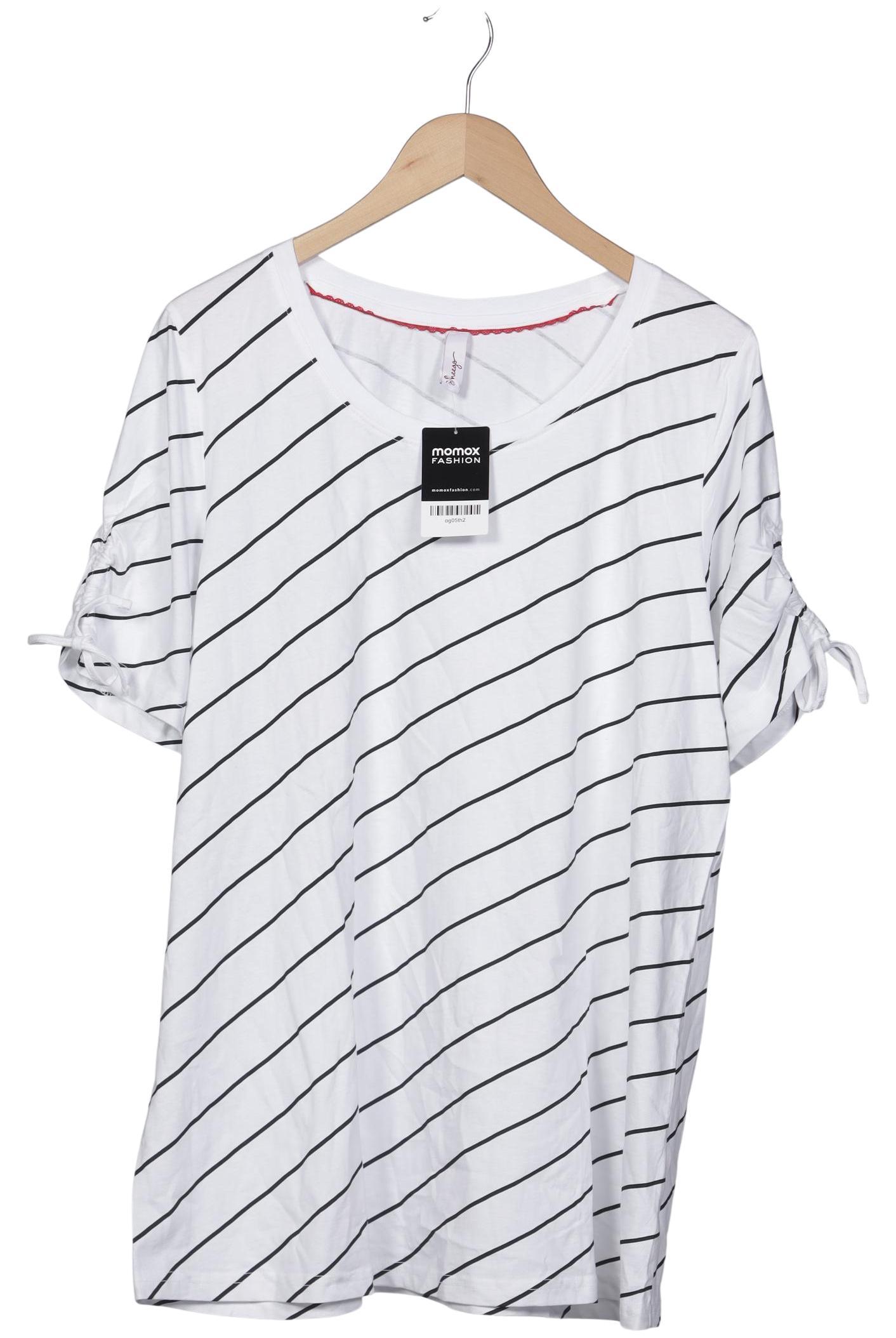 

sheego Damen T-Shirt, weiß, Gr. 44