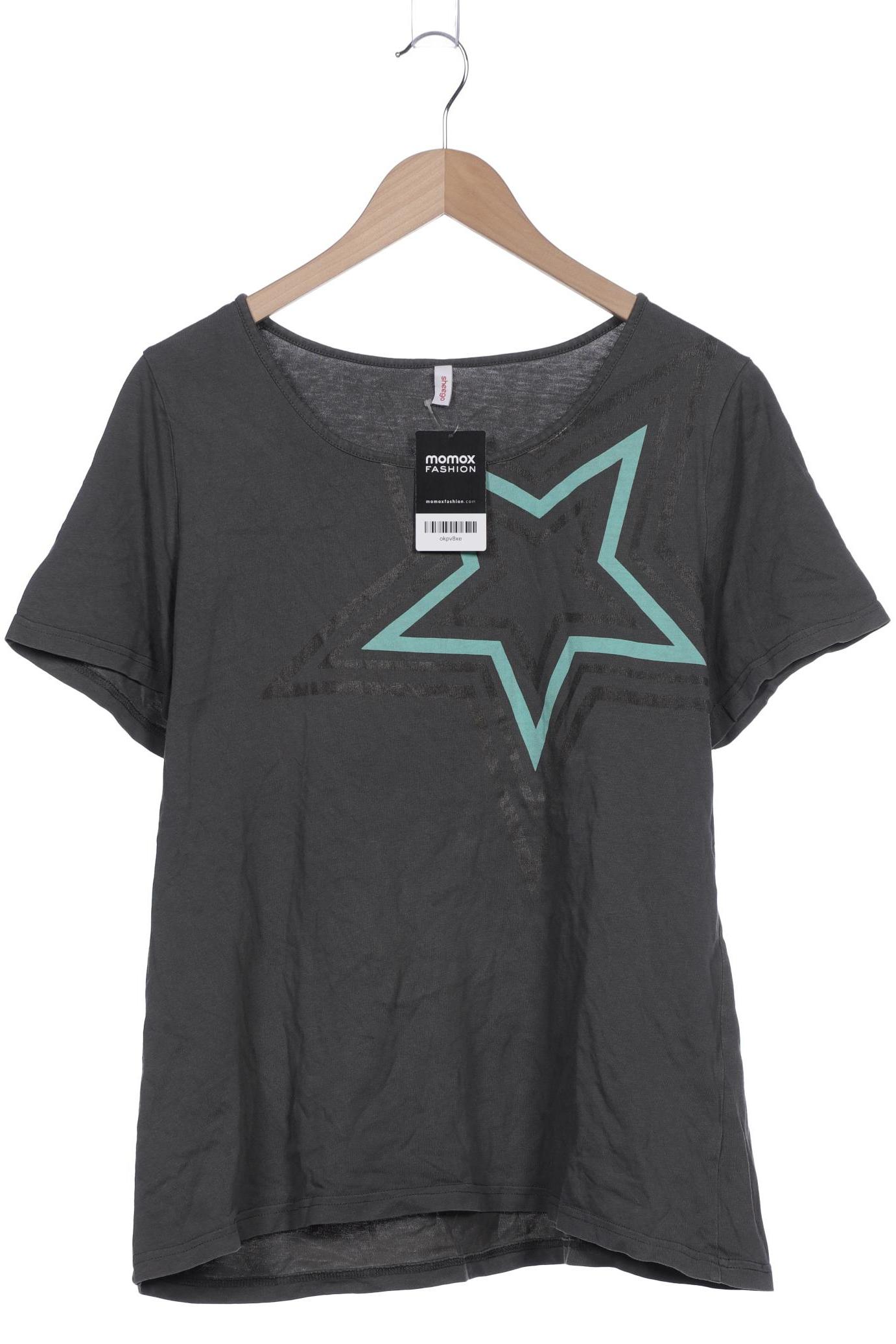 

sheego Damen T-Shirt, grau, Gr. 46