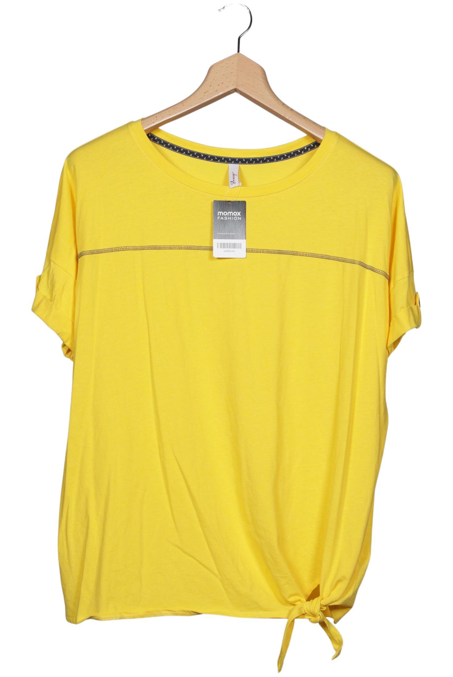 

sheego Damen T-Shirt, gelb, Gr. 48