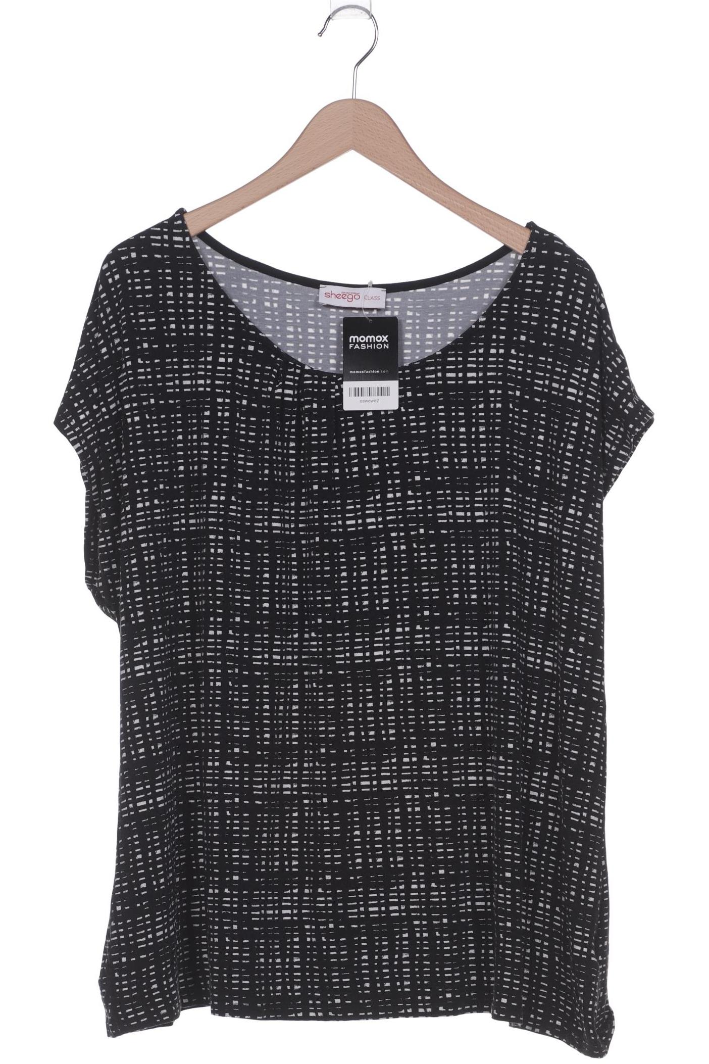 

sheego Damen T-Shirt, schwarz, Gr. 52