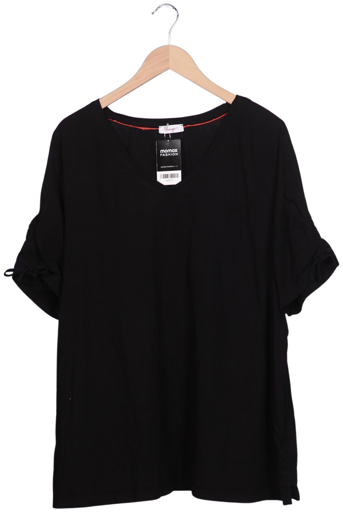 

sheego Damen T-Shirt, schwarz, Gr. 52