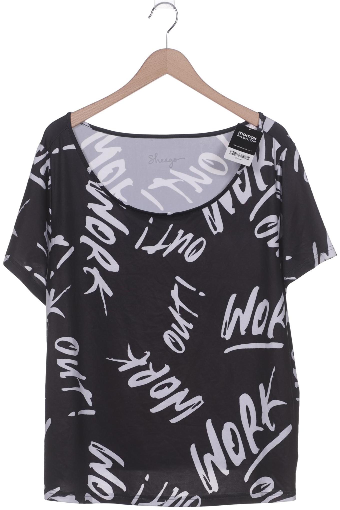 

sheego Damen T-Shirt, schwarz, Gr. 48