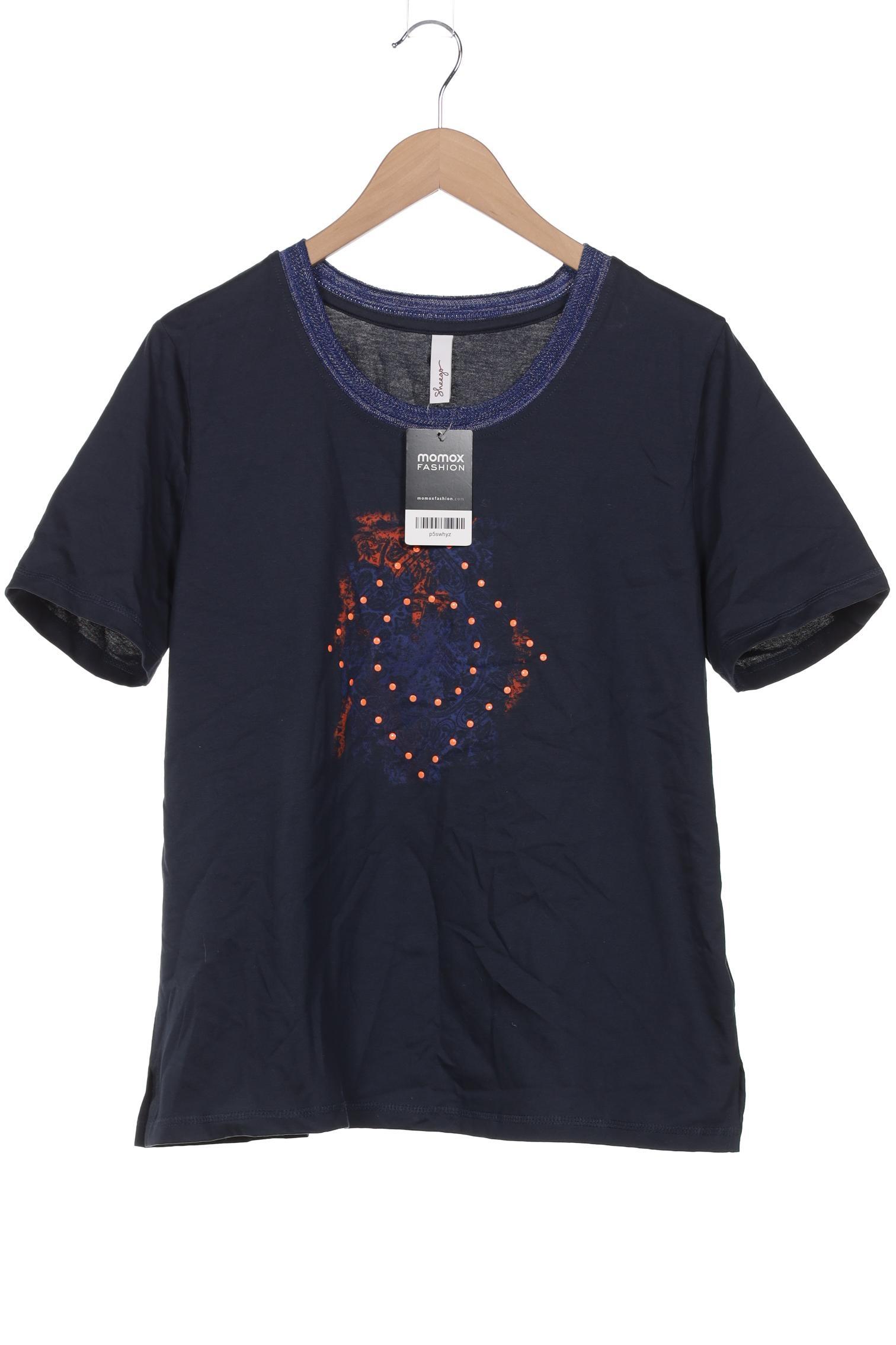 

sheego Damen T-Shirt, marineblau, Gr. 40