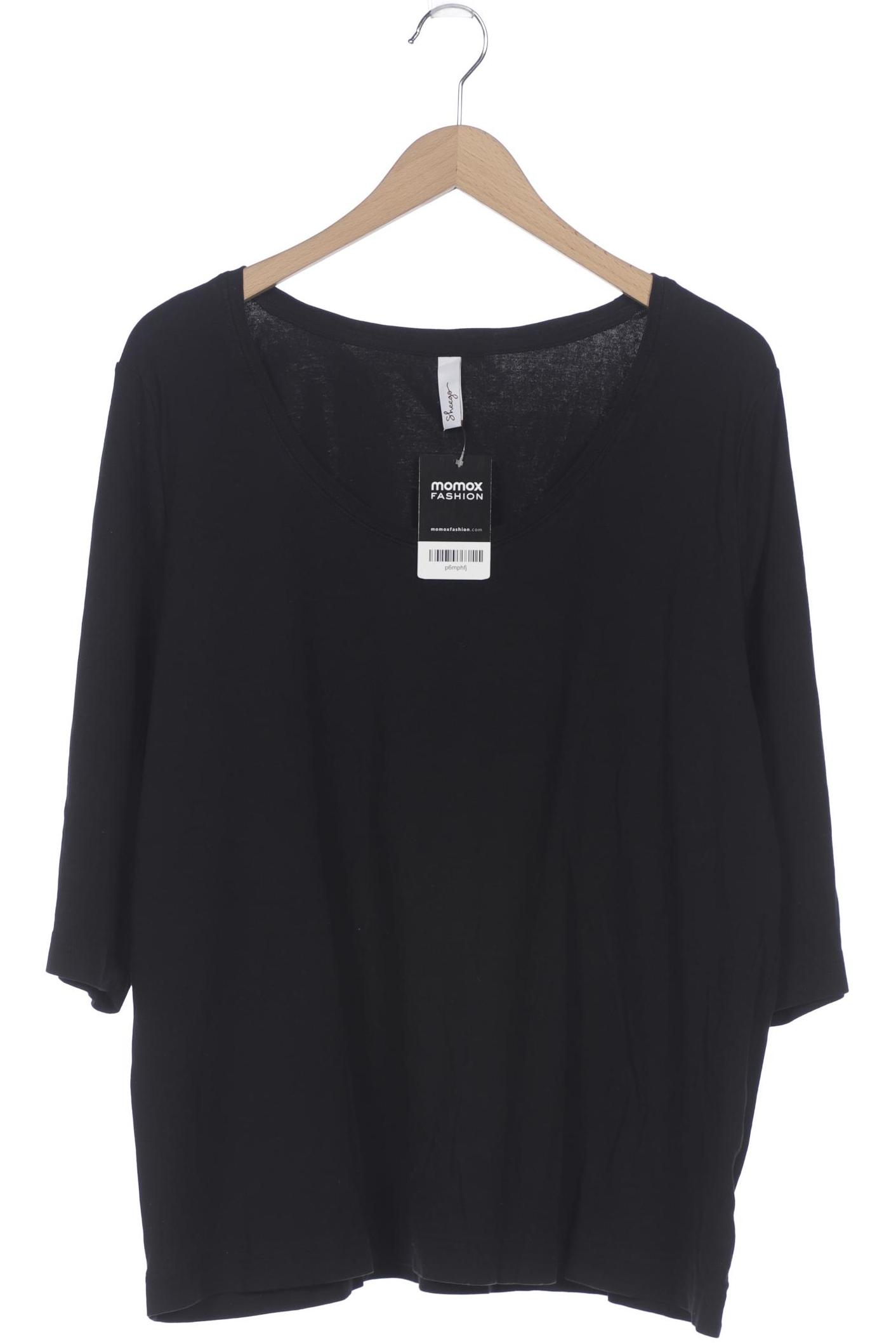 

sheego Damen T-Shirt, schwarz, Gr. 52