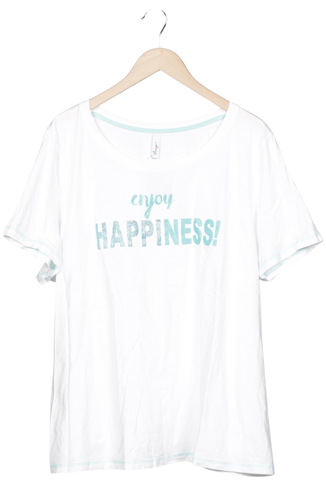 

sheego Damen T-Shirt, weiß, Gr. 48