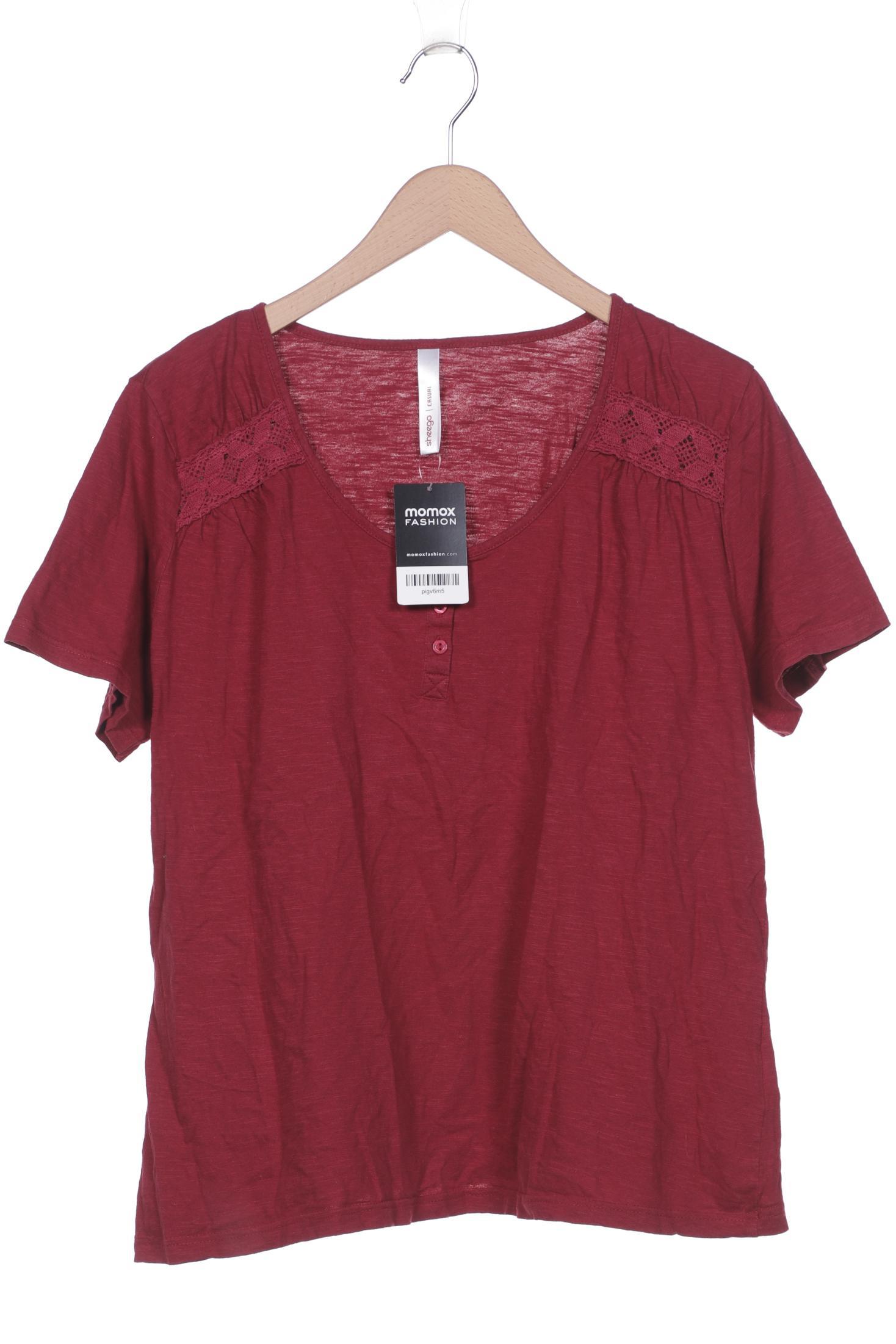 

sheego Damen T-Shirt, bordeaux