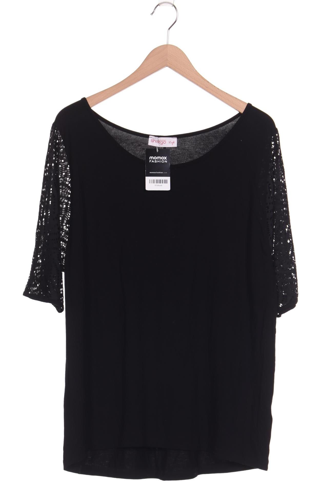

sheego Damen T-Shirt, schwarz, Gr. 44