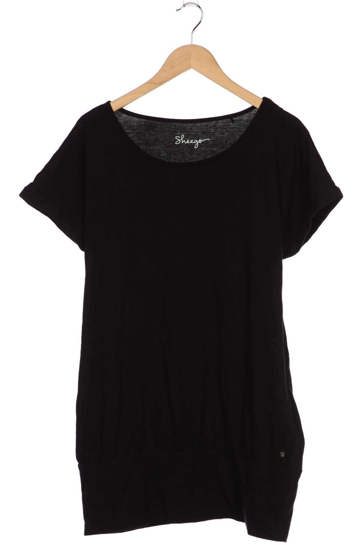

sheego Damen T-Shirt, schwarz, Gr. 44