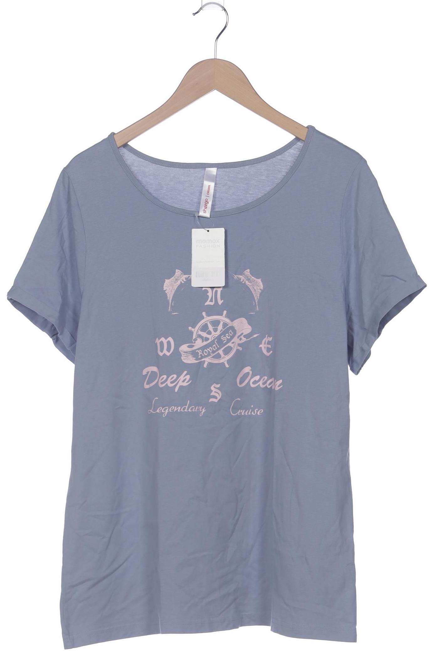 

sheego Damen T-Shirt, hellblau, Gr. 44