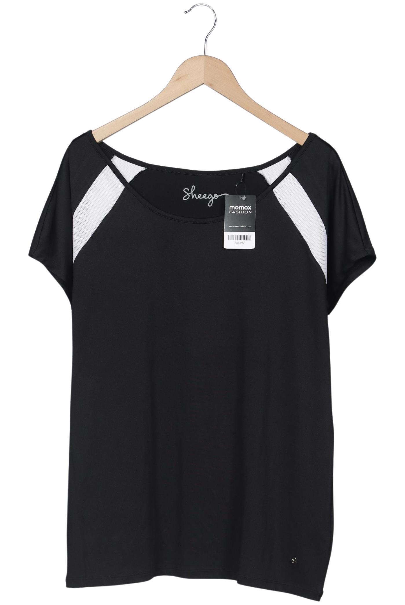 

sheego Damen T-Shirt, schwarz, Gr. 44