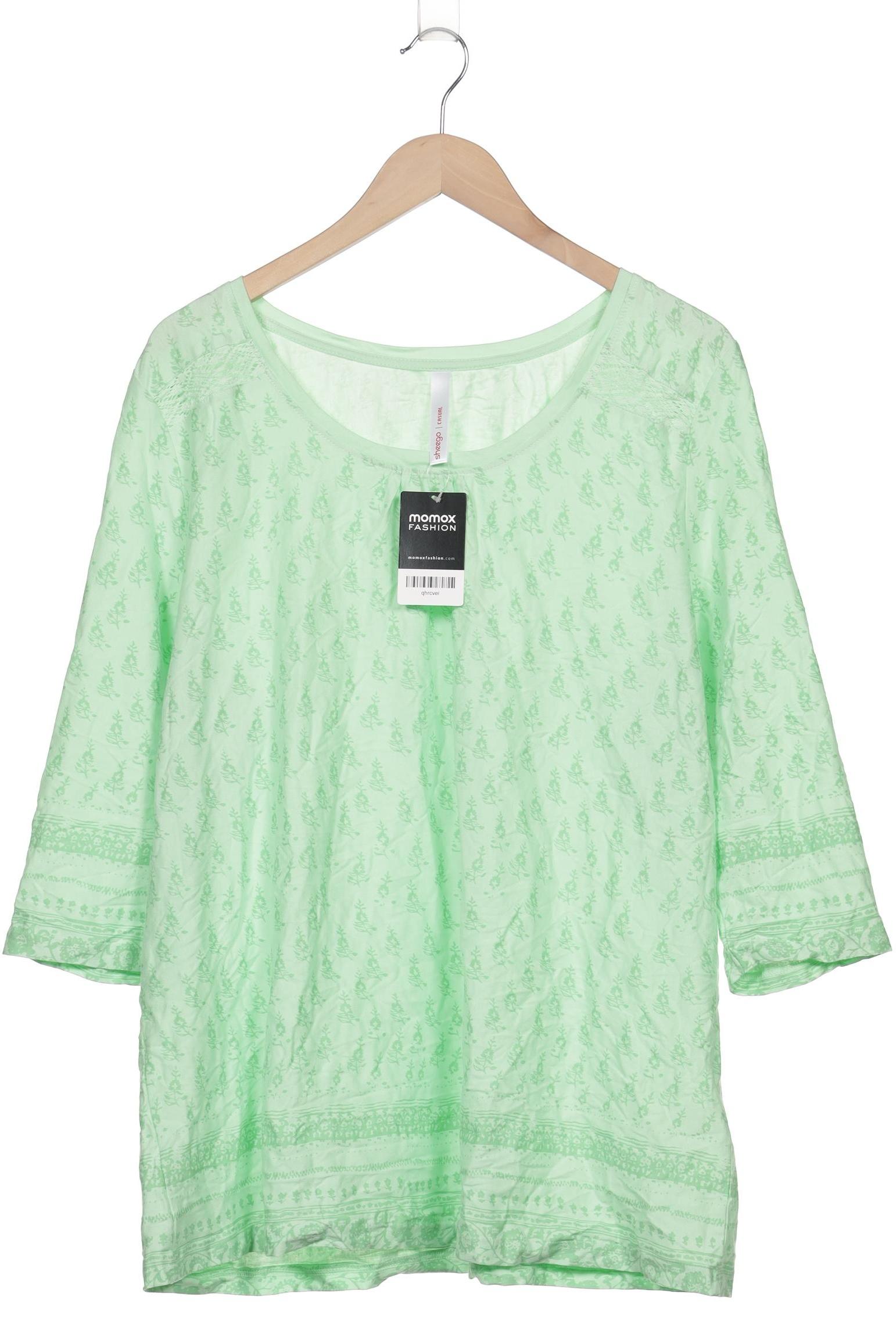 

sheego Damen T-Shirt, hellgrün, Gr. 48