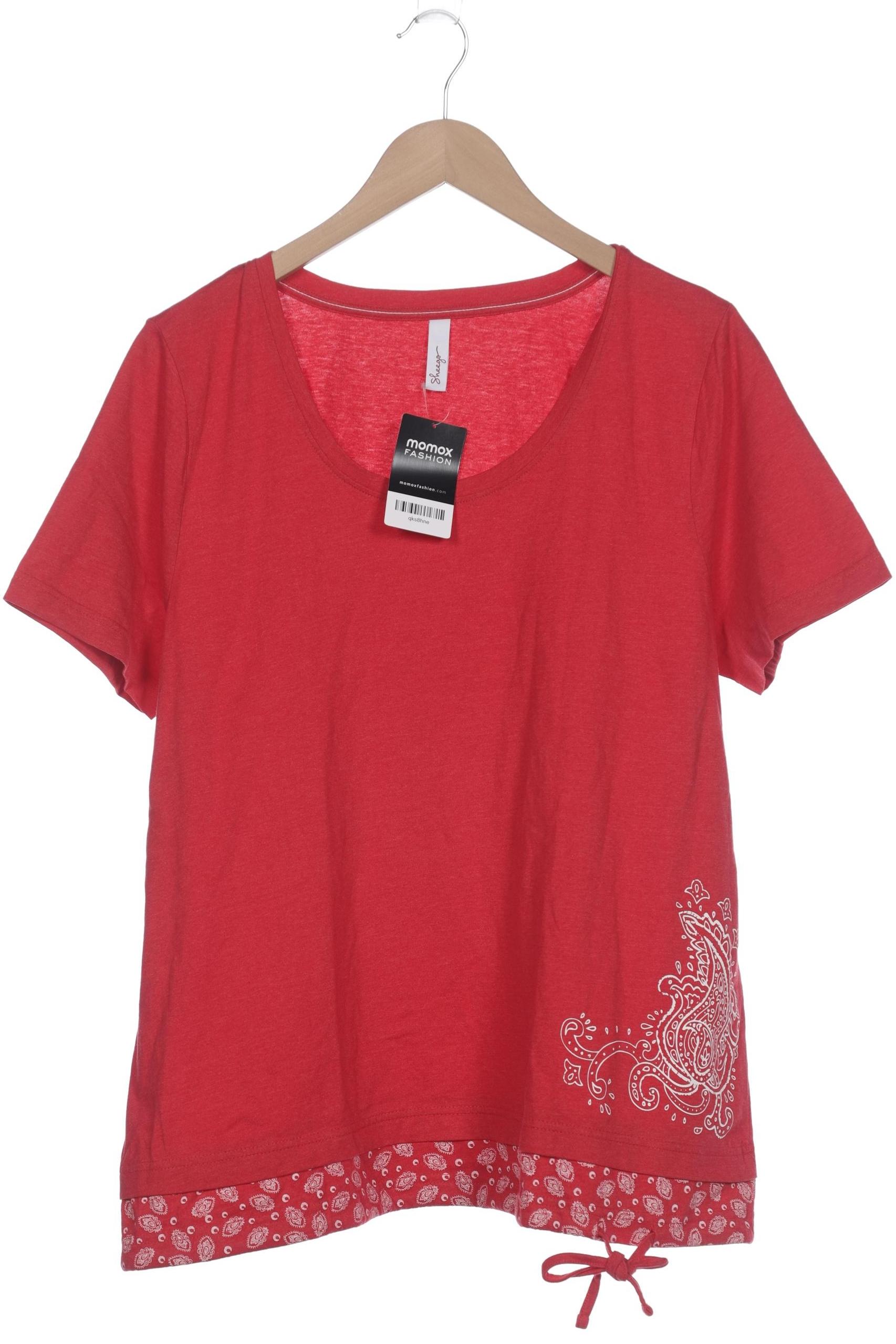 

sheego Damen T-Shirt, rot, Gr. 48
