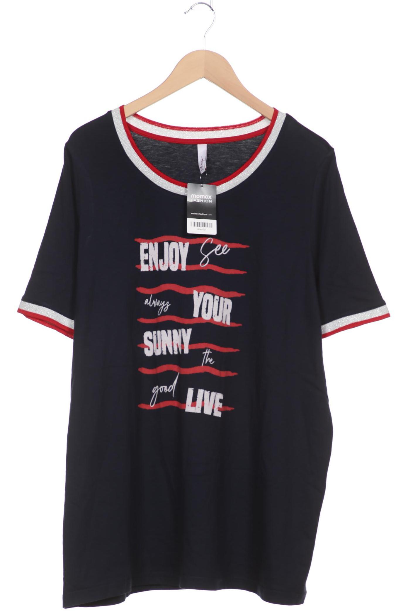 

sheego Damen T-Shirt, marineblau