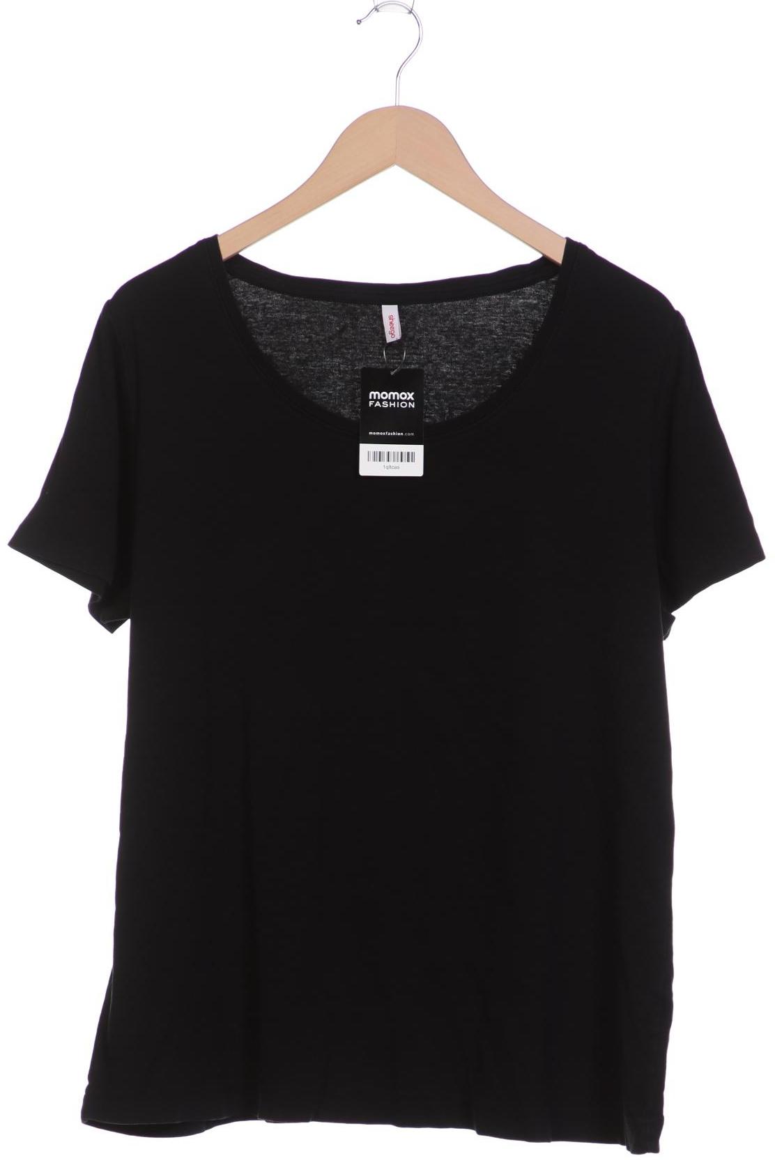 

sheego Damen T-Shirt, schwarz