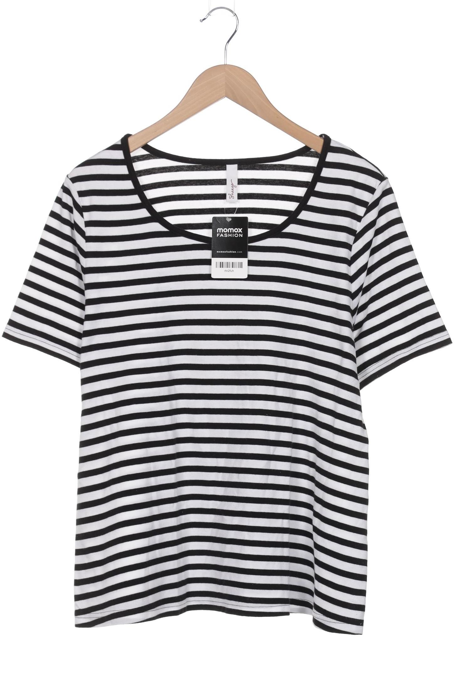 

sheego Damen T-Shirt, schwarz, Gr. 48