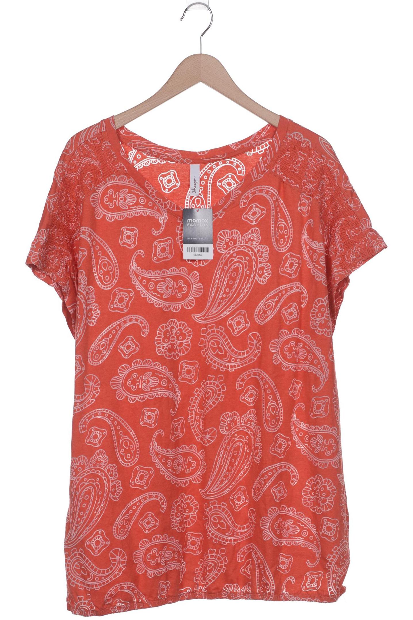 

sheego Damen T-Shirt, orange, Gr. 52
