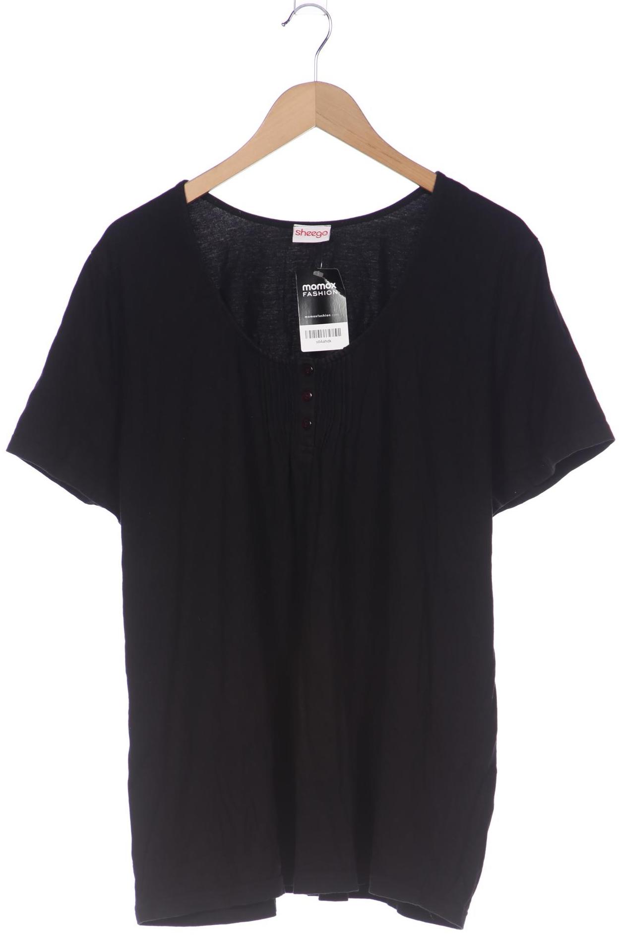 

sheego Damen T-Shirt, schwarz, Gr. 52