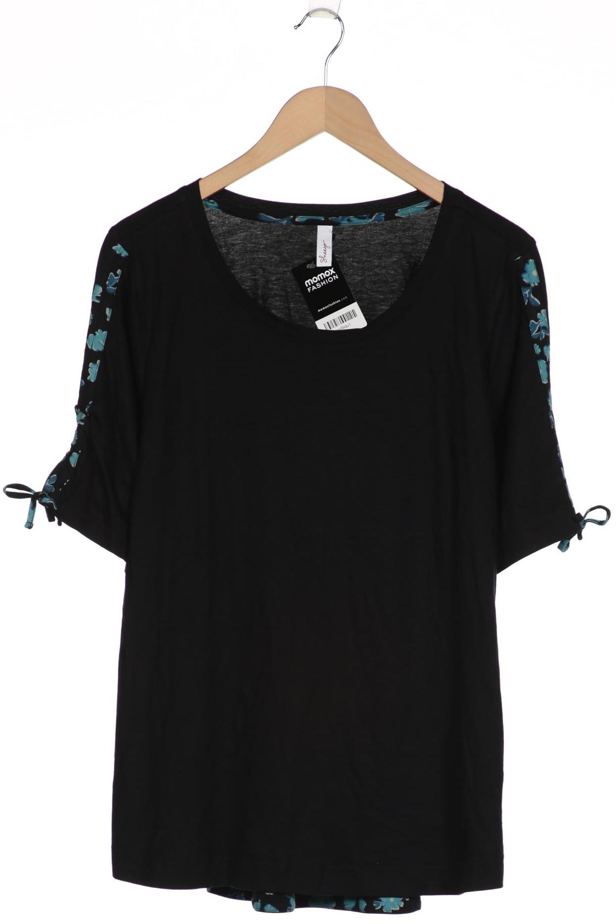 

sheego Damen T-Shirt, schwarz