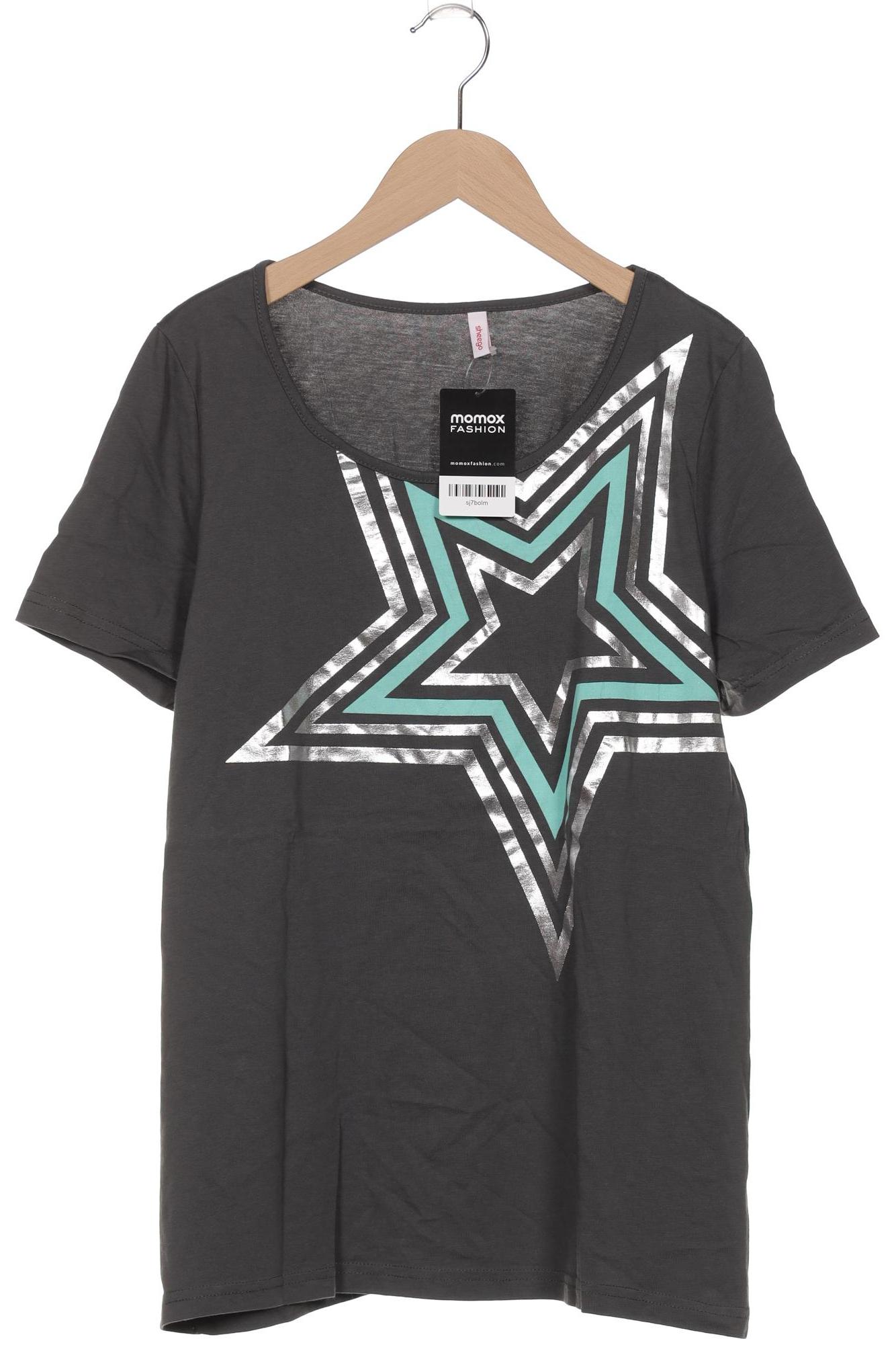 

sheego Damen T-Shirt, grau, Gr. 40