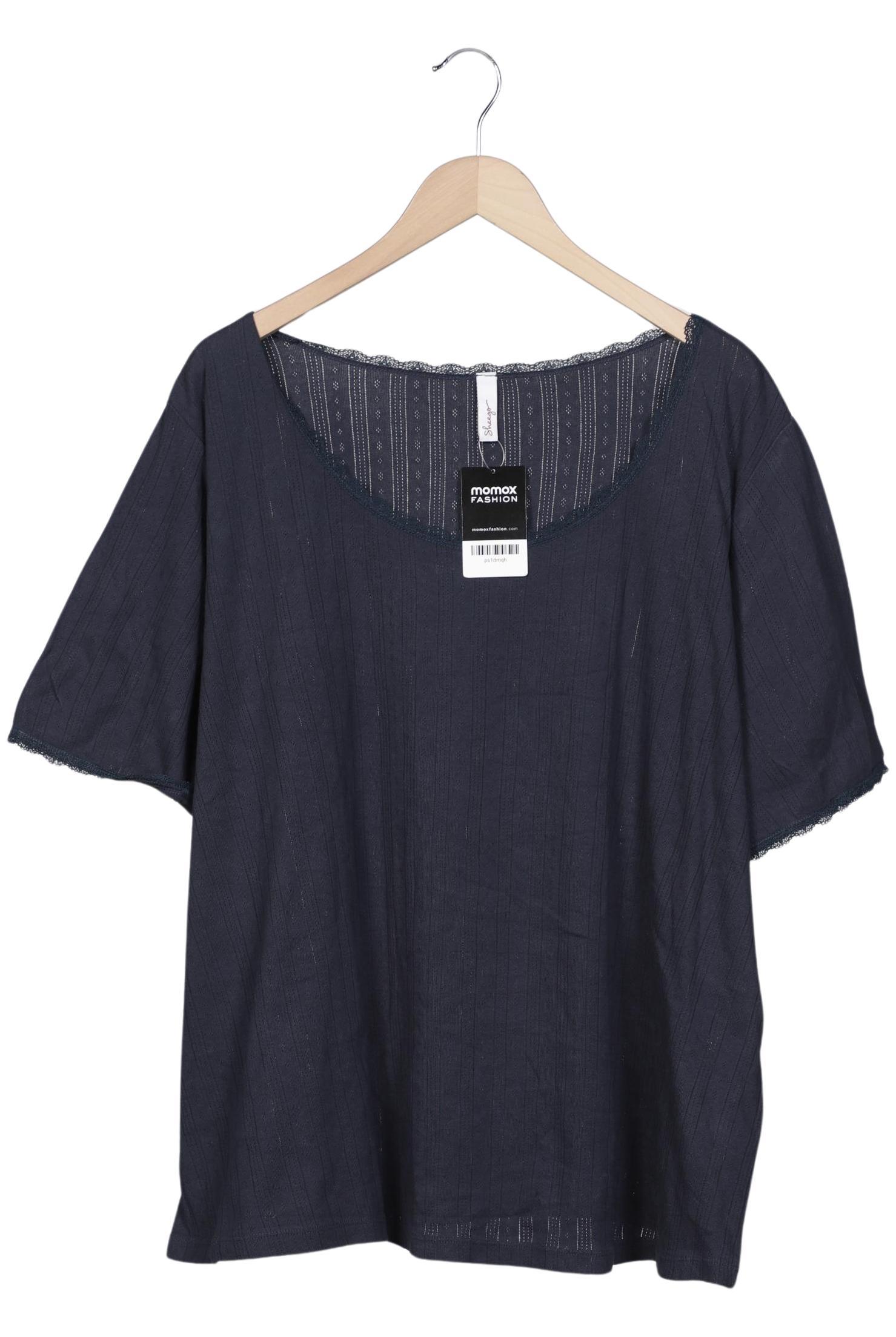 

sheego Damen T-Shirt, marineblau, Gr. 52
