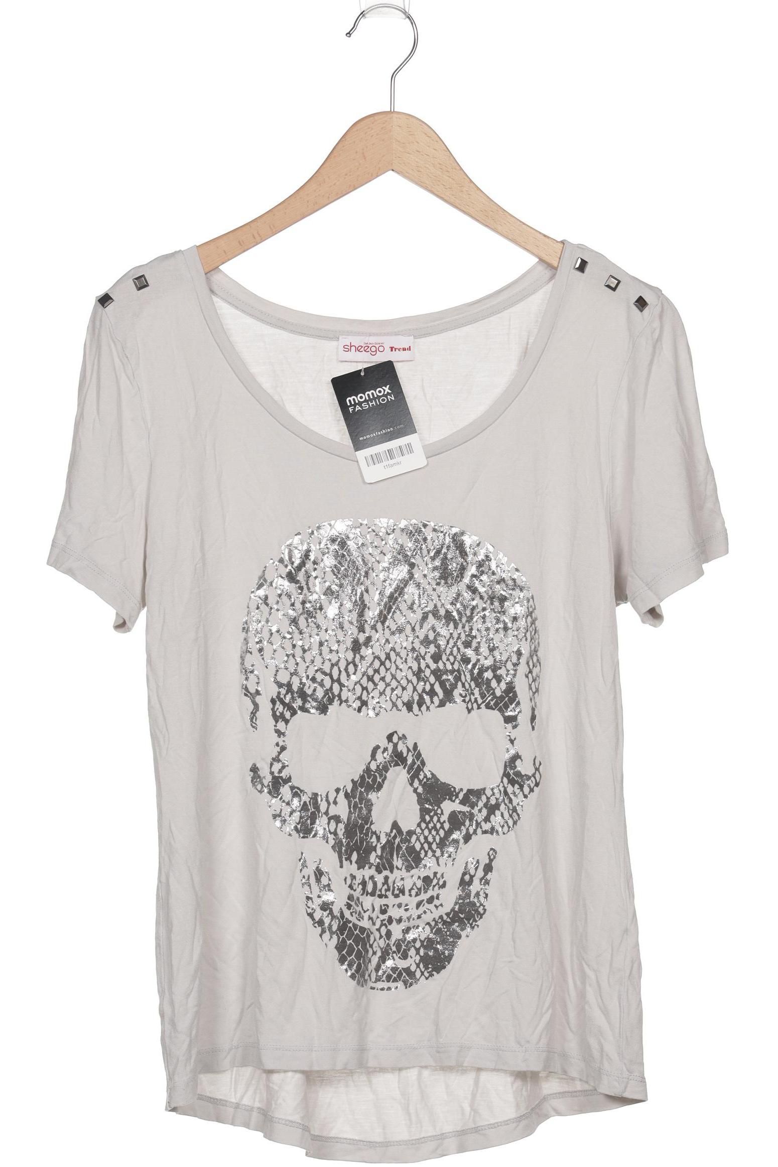 

sheego Damen T-Shirt, grau, Gr. 40