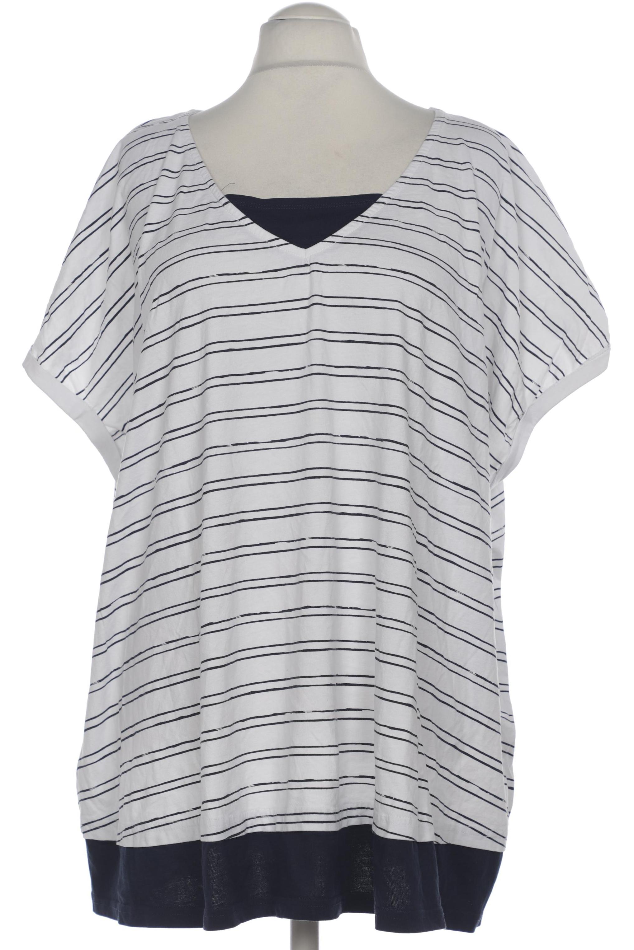 

sheego Damen T-Shirt, weiß, Gr. 56
