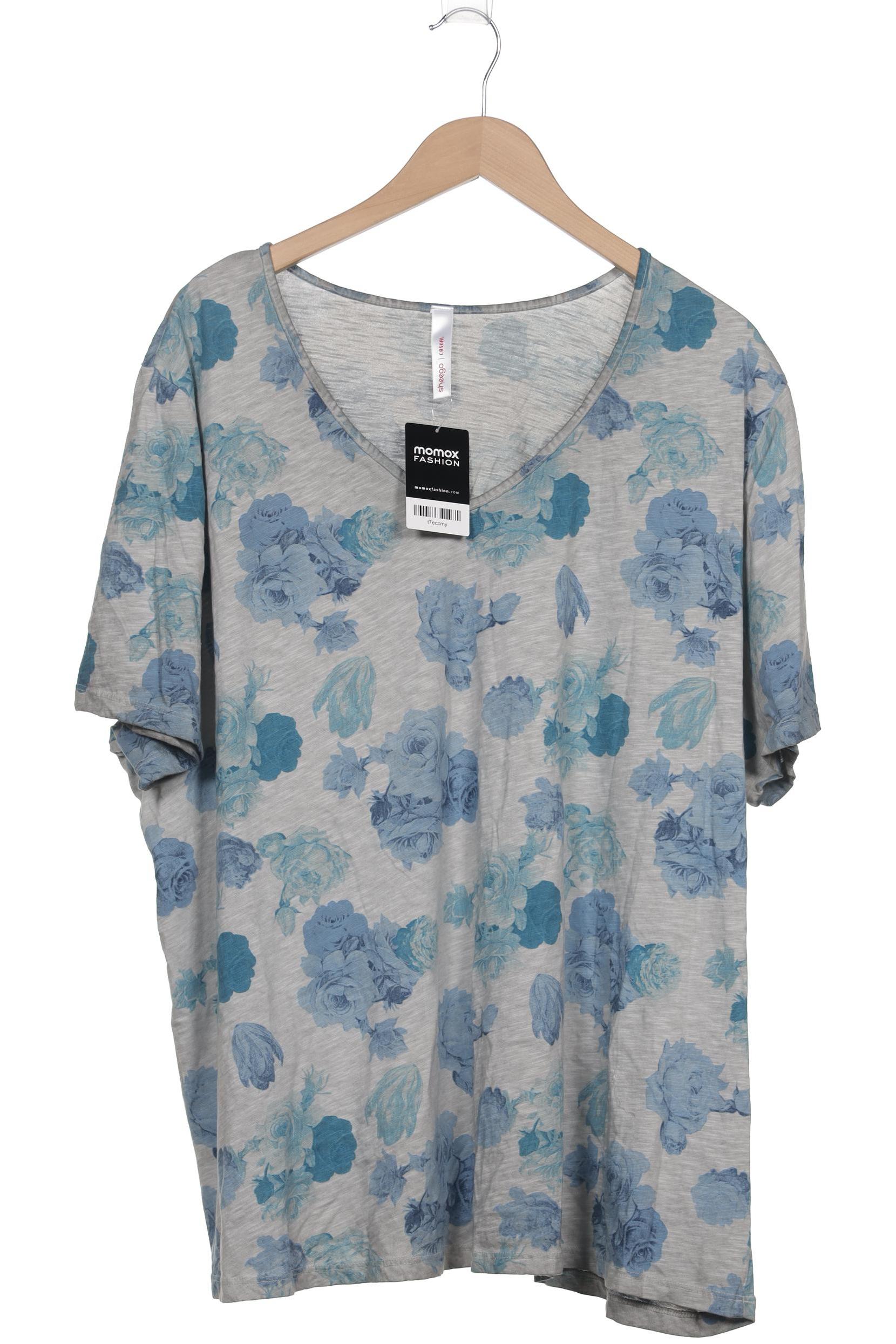 

sheego Damen T-Shirt, grau, Gr. 52