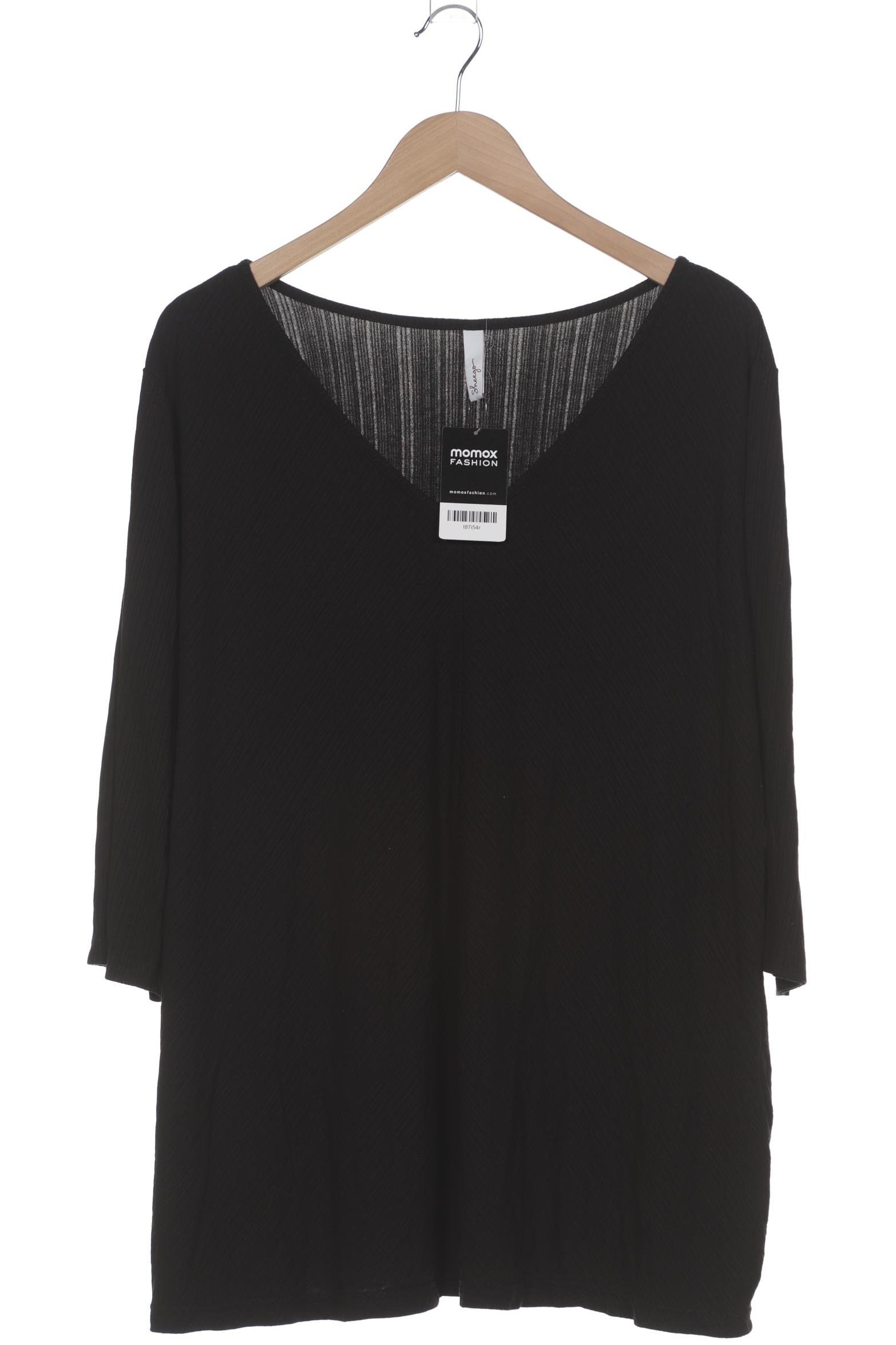 

sheego Damen T-Shirt, schwarz, Gr. 52