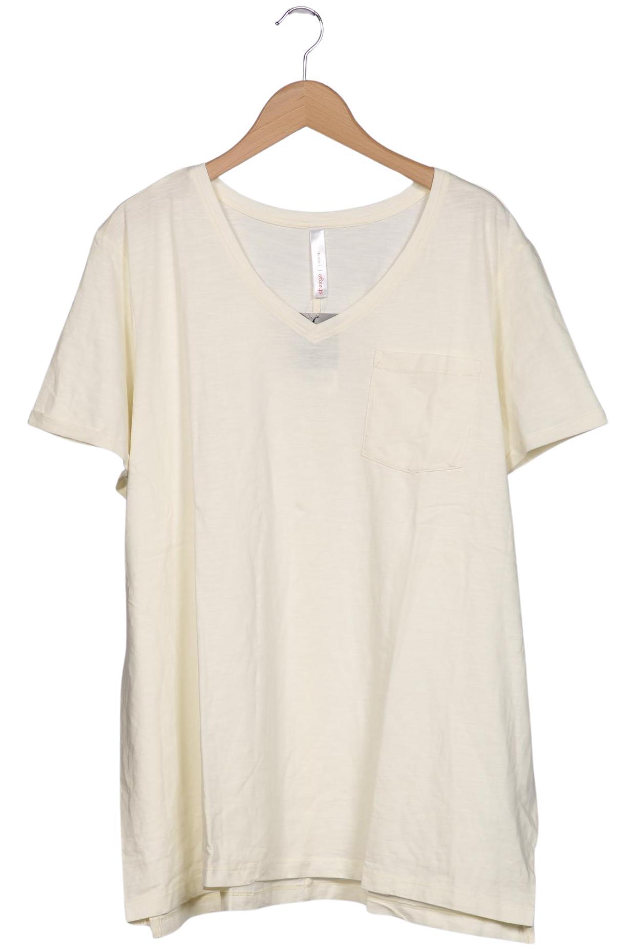 

sheego Damen T-Shirt, cremeweiß, Gr. 52