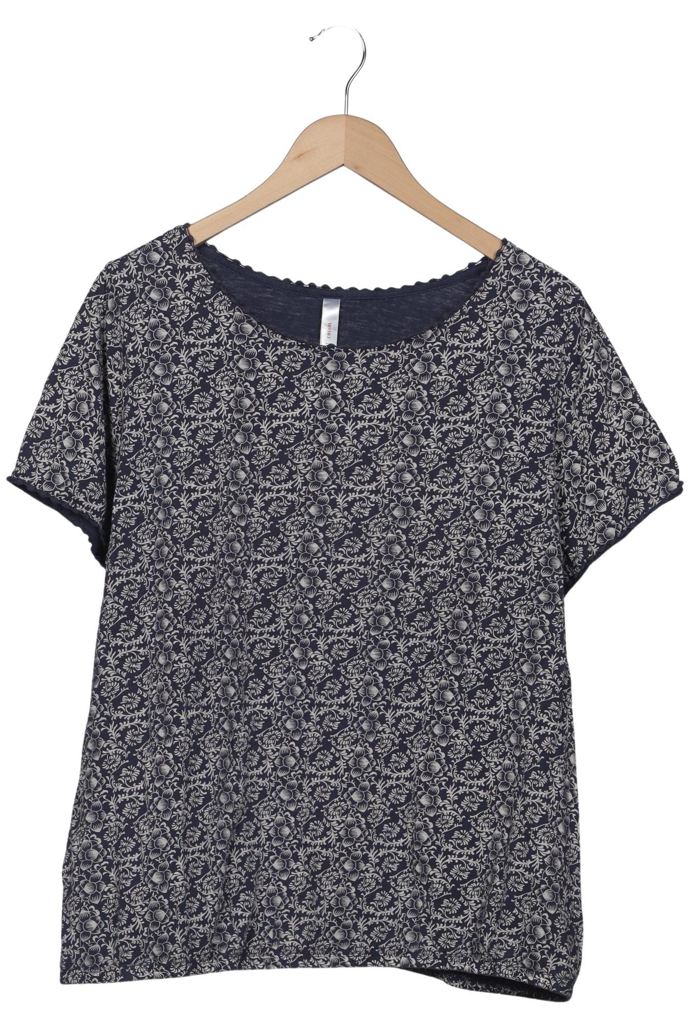 

sheego Damen T-Shirt, marineblau, Gr. 48
