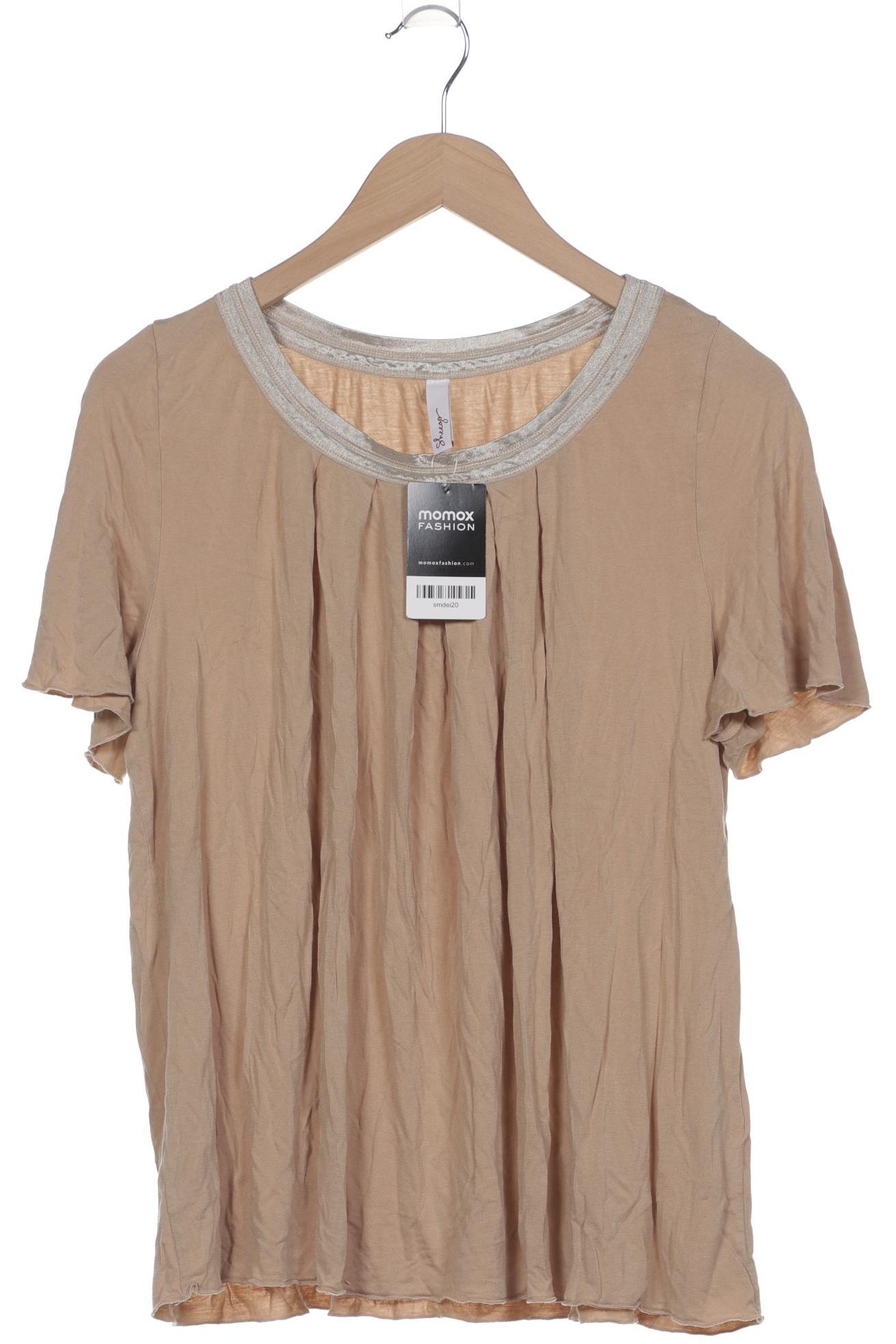 

sheego Damen T-Shirt, beige, Gr. 44