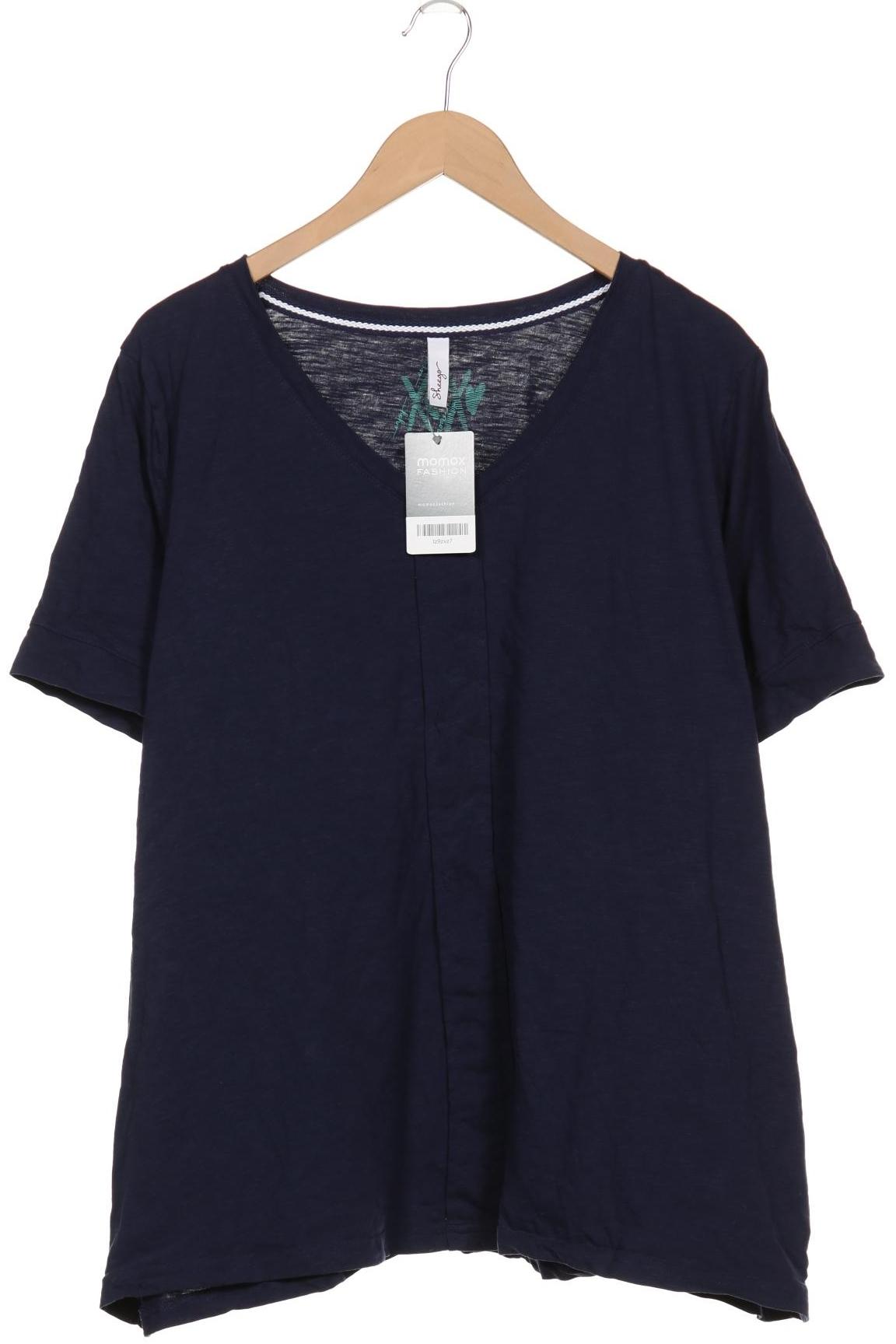 

sheego Damen T-Shirt, marineblau, Gr. 52