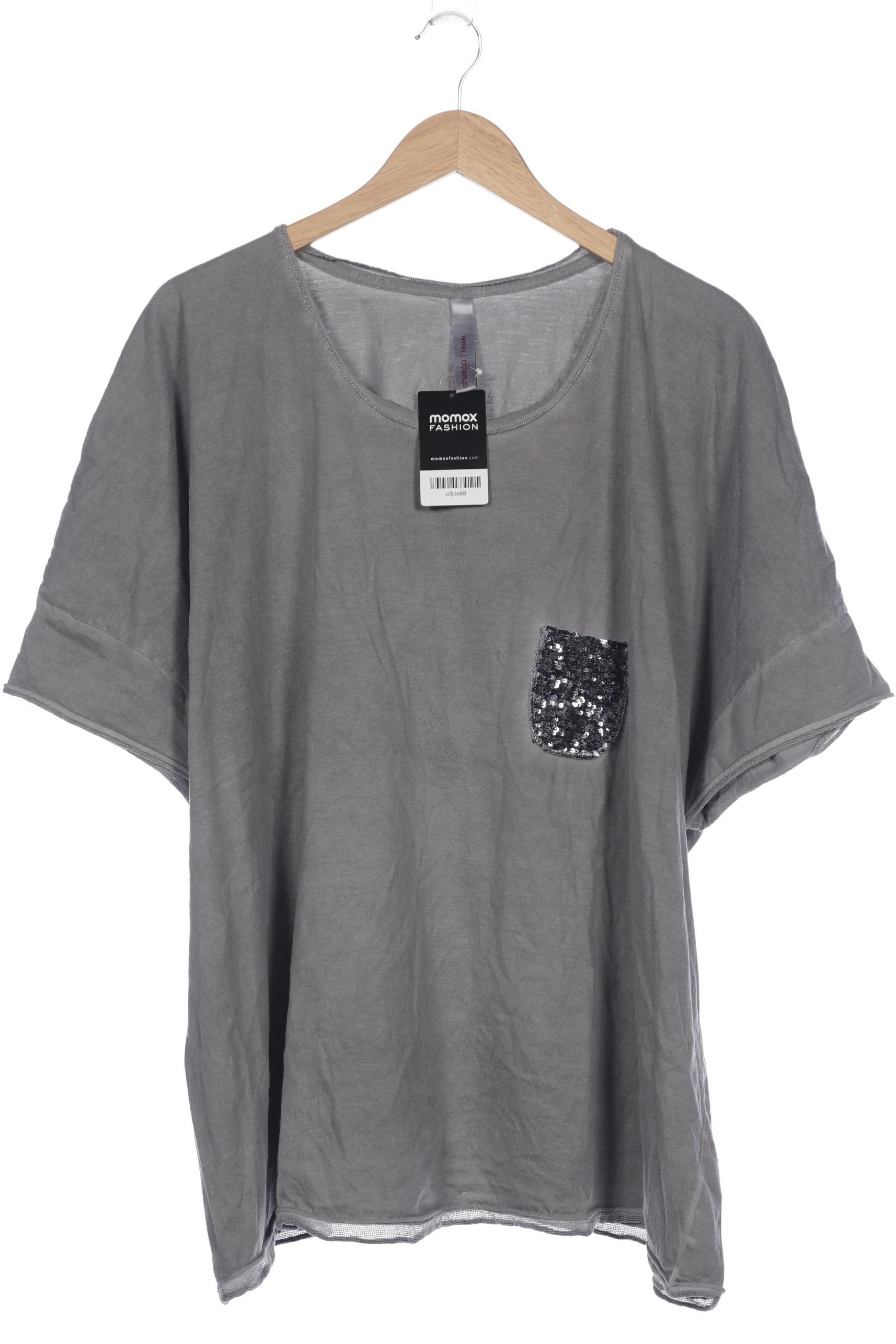 

sheego Damen T-Shirt, grau, Gr. 56
