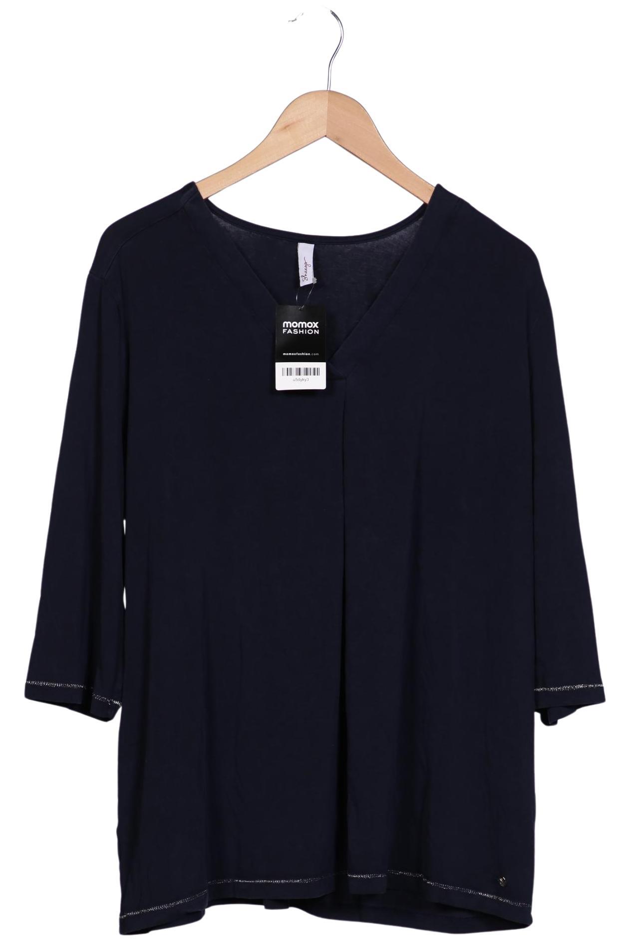 

sheego Damen T-Shirt, marineblau, Gr. 48