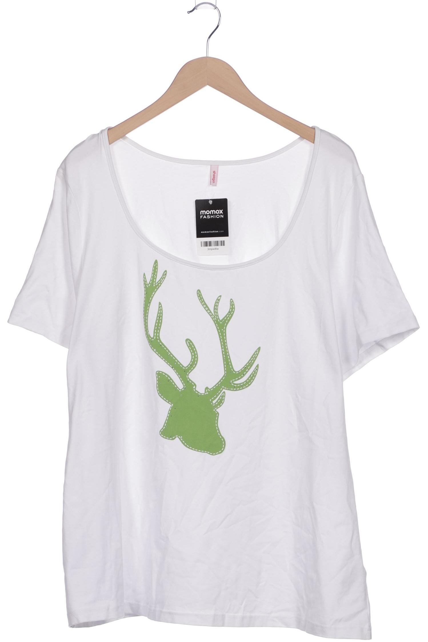 

sheego Damen T-Shirt, weiß, Gr. 52