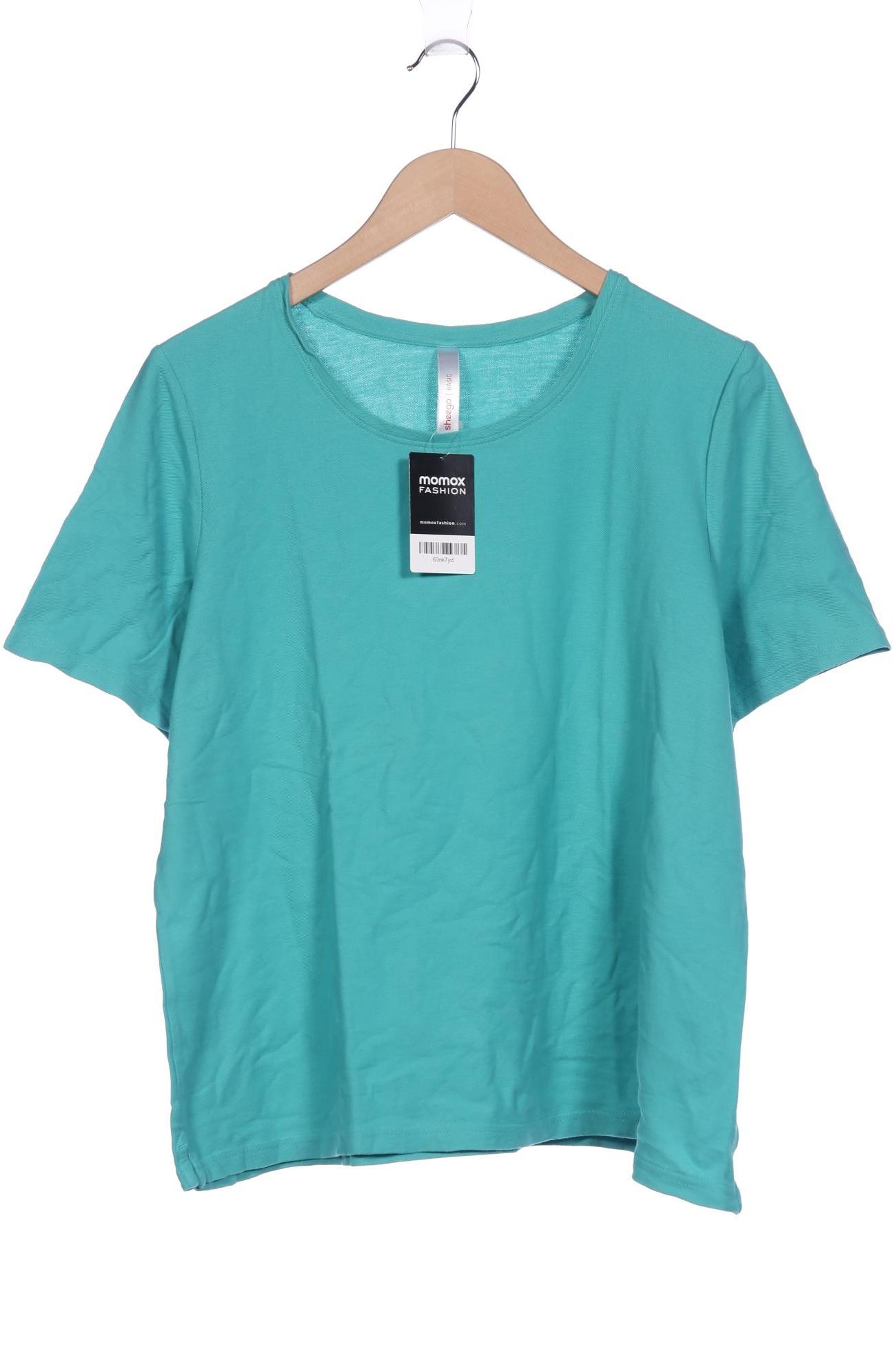 

sheego Damen T-Shirt, türkis, Gr. 44
