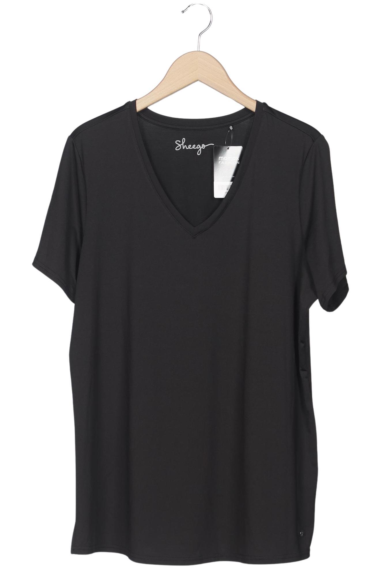 

sheego Damen T-Shirt, schwarz, Gr. 44