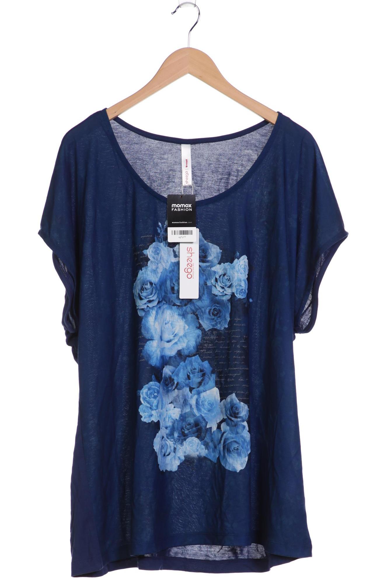 

sheego Damen T-Shirt, marineblau, Gr. 48
