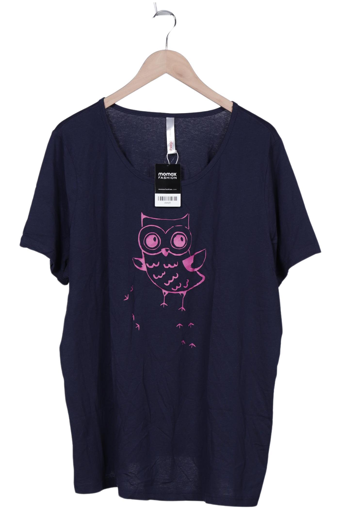 

sheego Damen T-Shirt, marineblau, Gr. 48