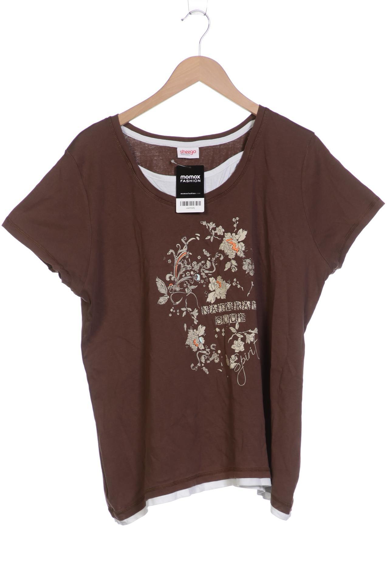 

sheego Damen T-Shirt, braun