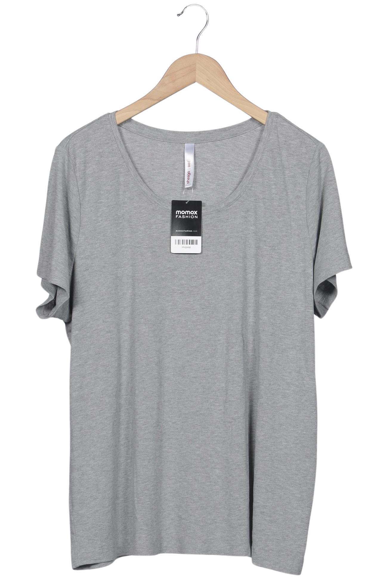 

sheego Damen T-Shirt, grau, Gr. 48