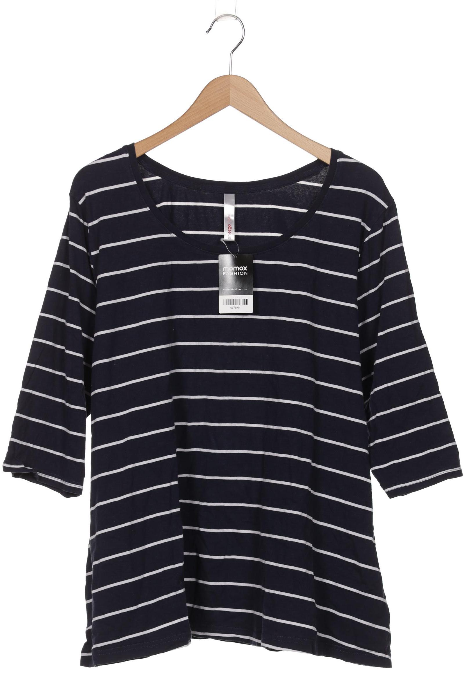

sheego Damen T-Shirt, marineblau, Gr. 52