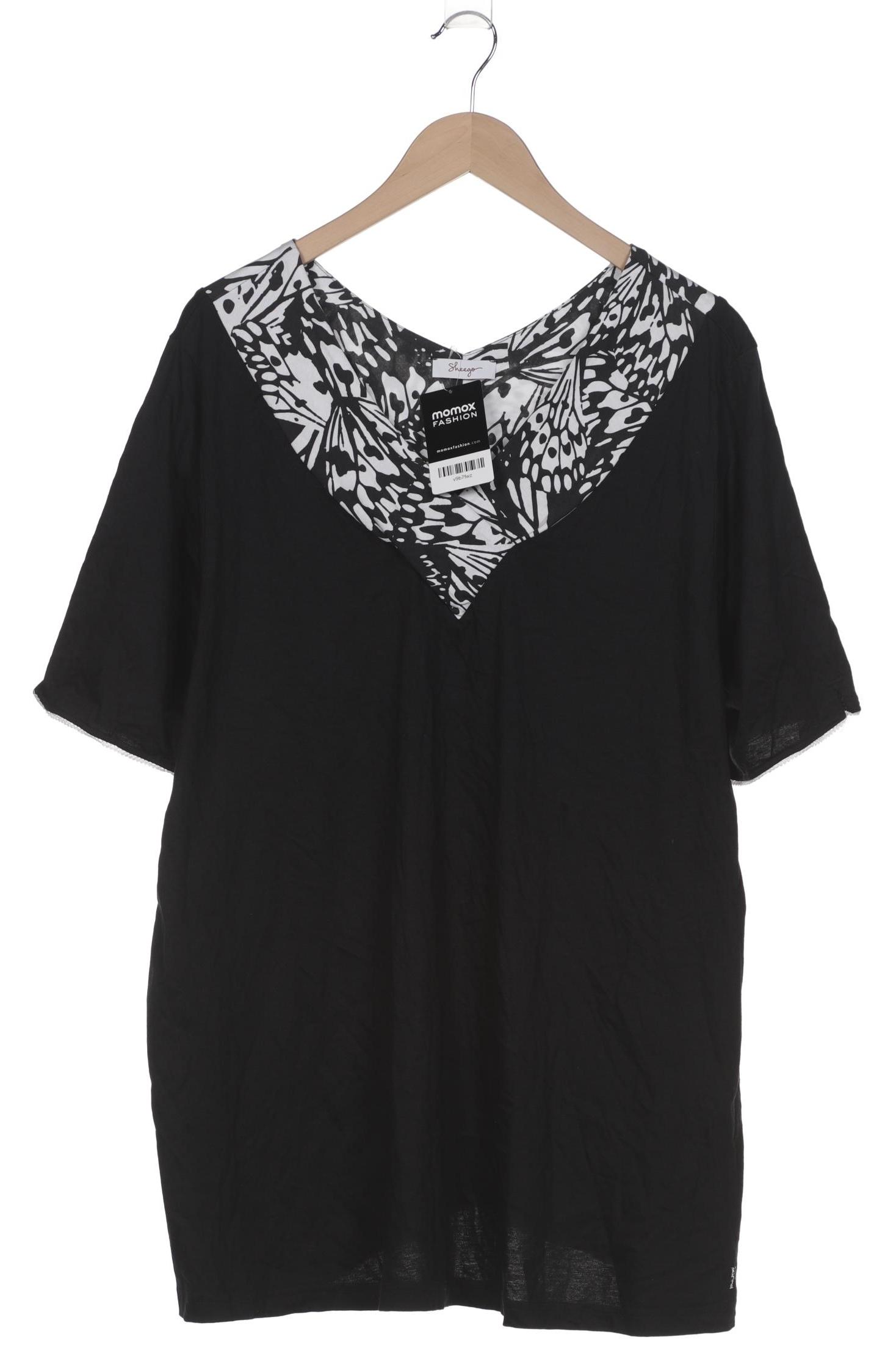 

sheego Damen T-Shirt, schwarz, Gr. 52