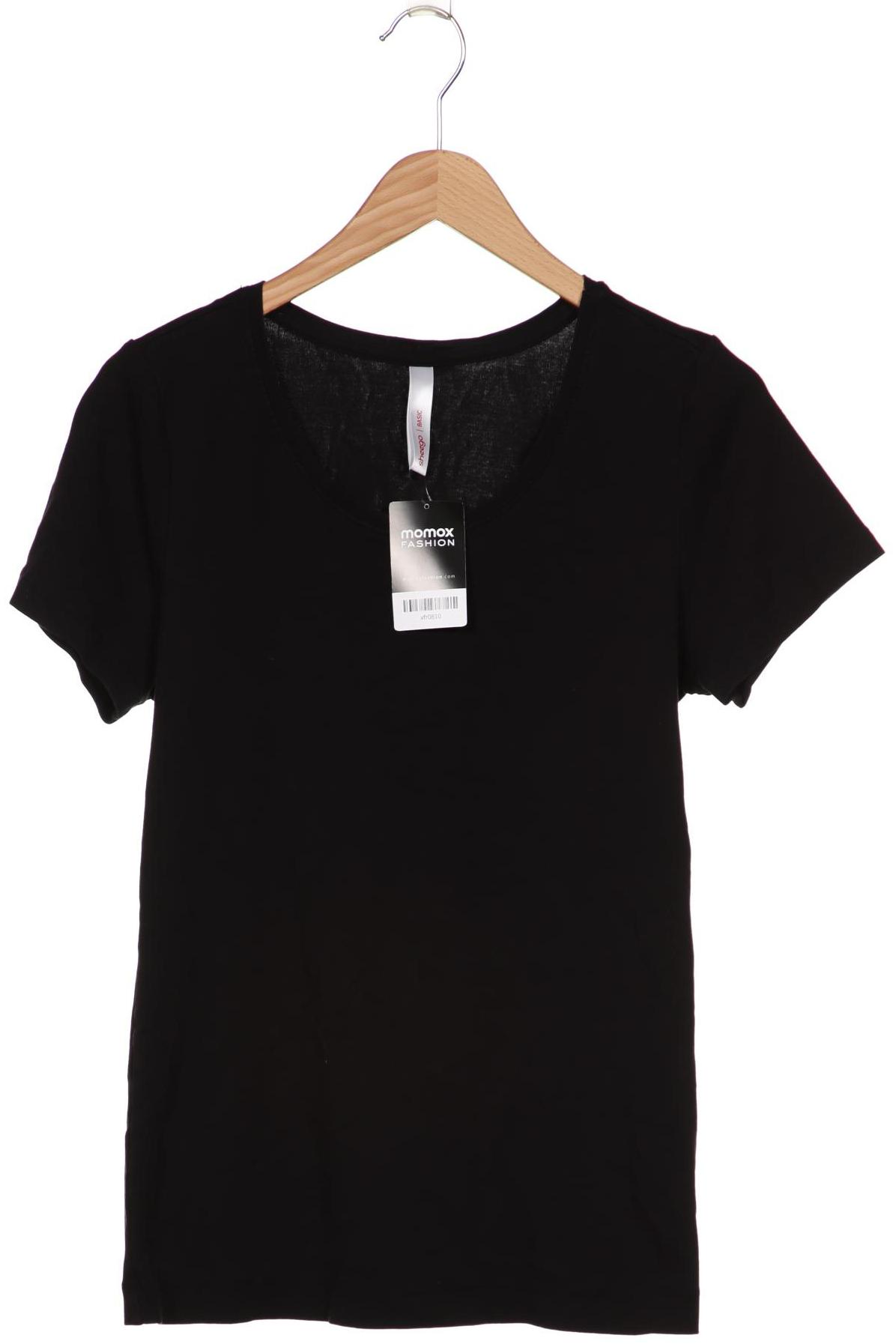 

sheego Damen T-Shirt, schwarz