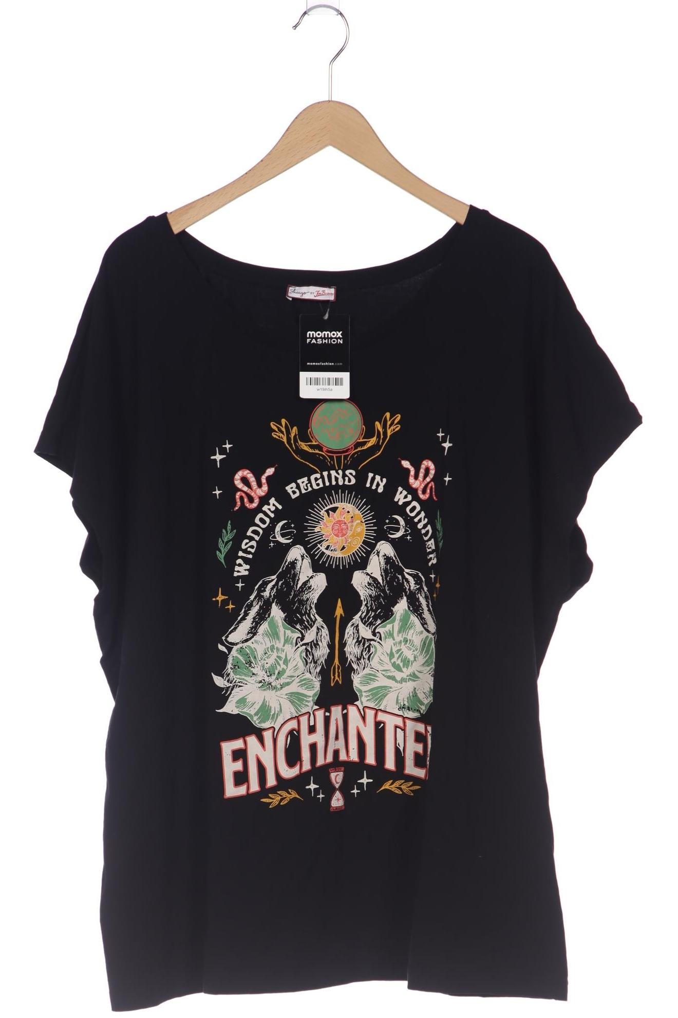 

sheego Damen T-Shirt, schwarz, Gr. 52