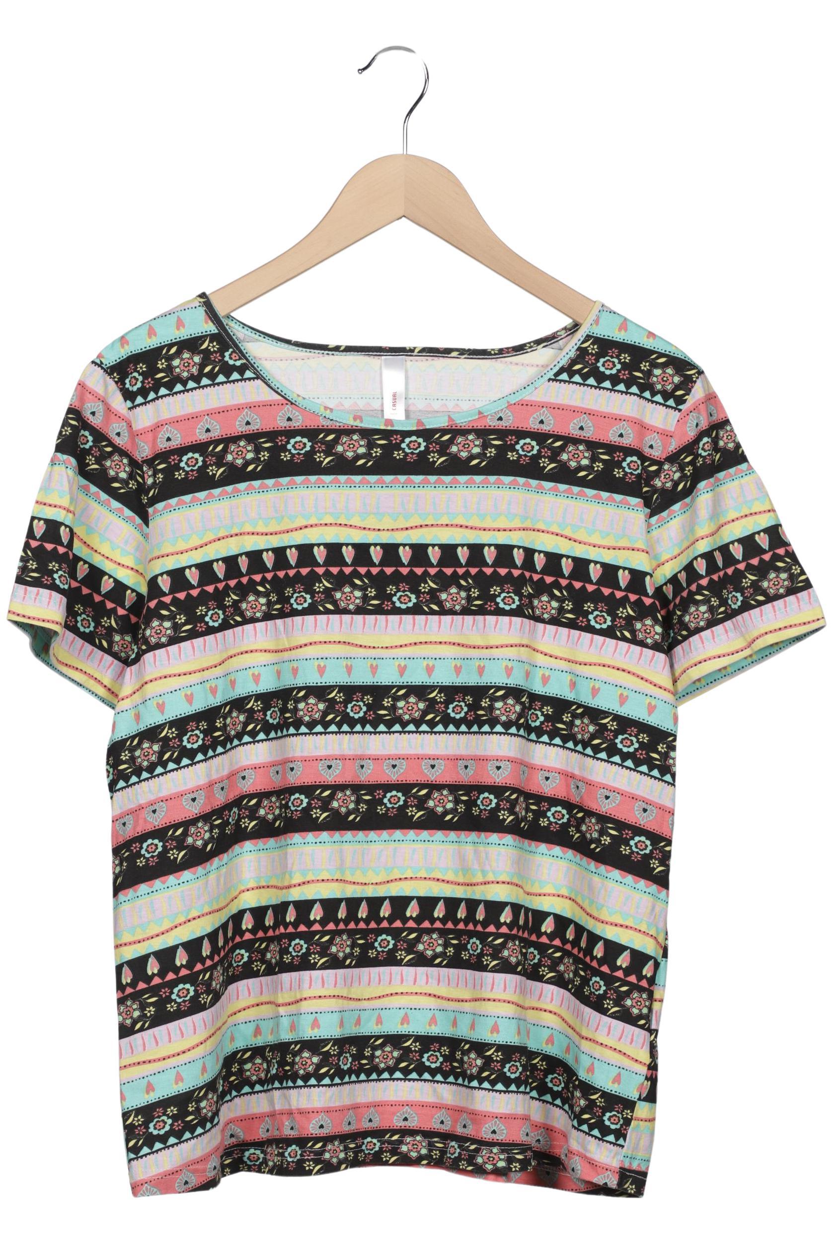 

sheego Damen T-Shirt, mehrfarbig, Gr. 44