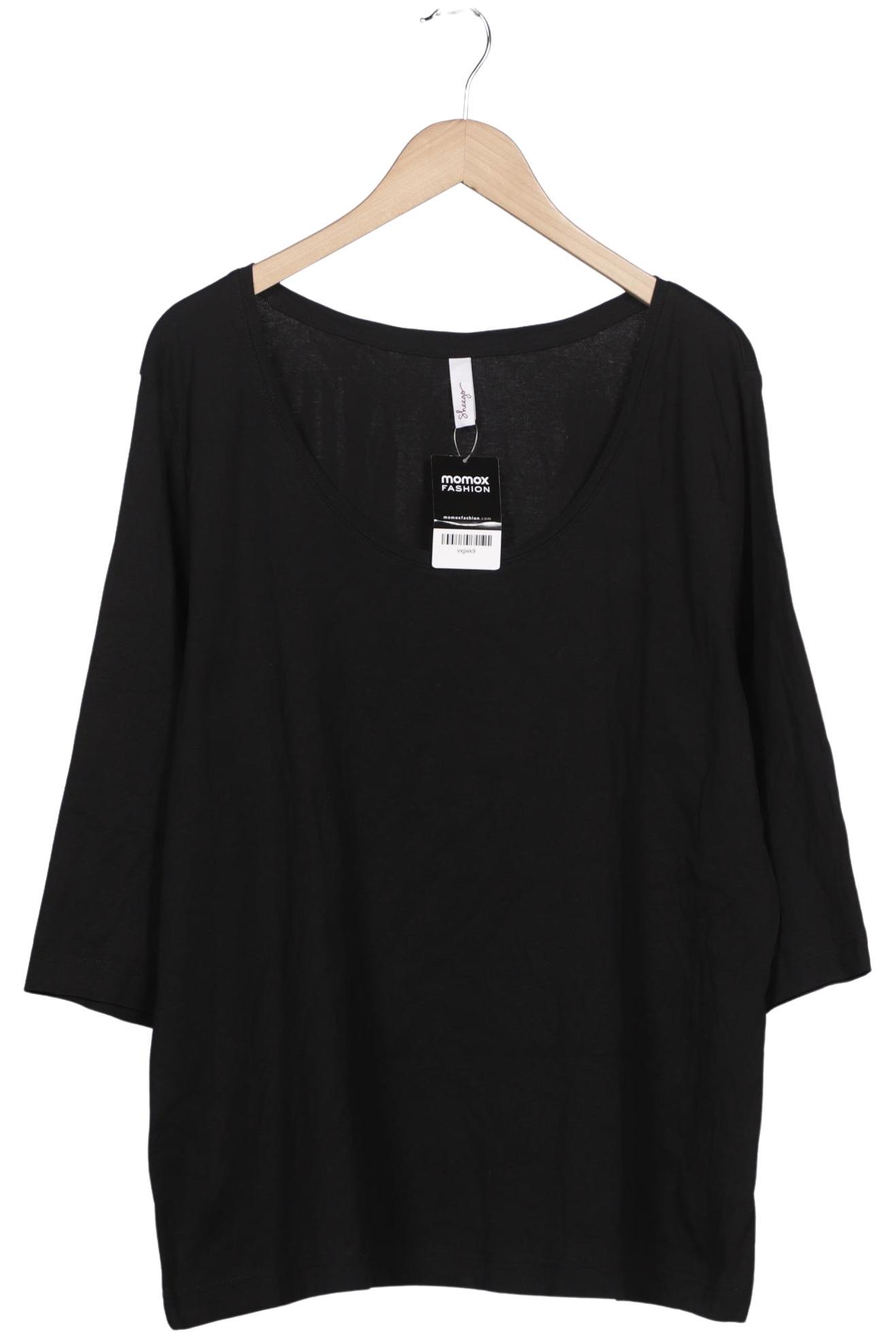 

sheego Damen T-Shirt, schwarz, Gr. 52